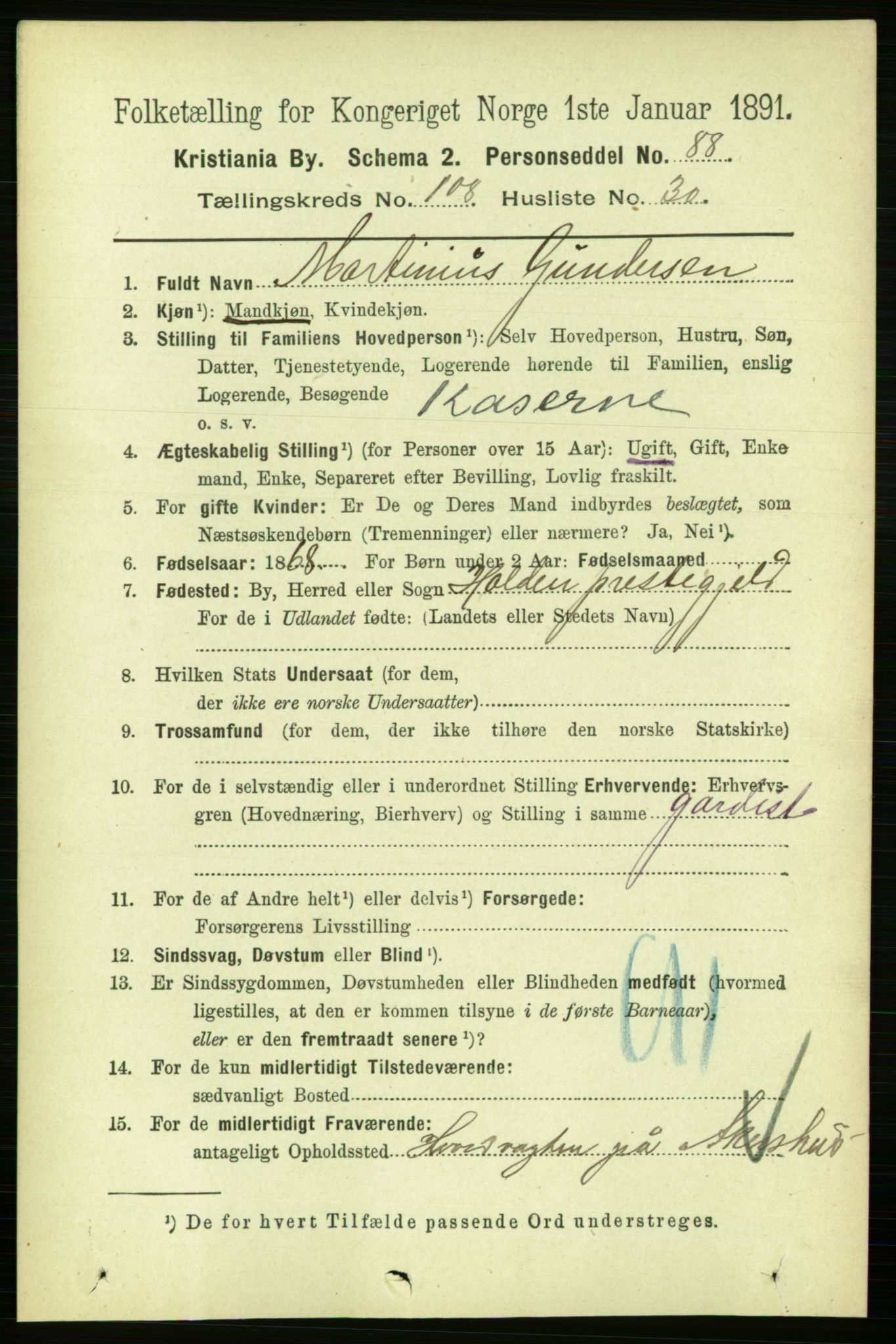 RA, 1891 census for 0301 Kristiania, 1891, p. 56341