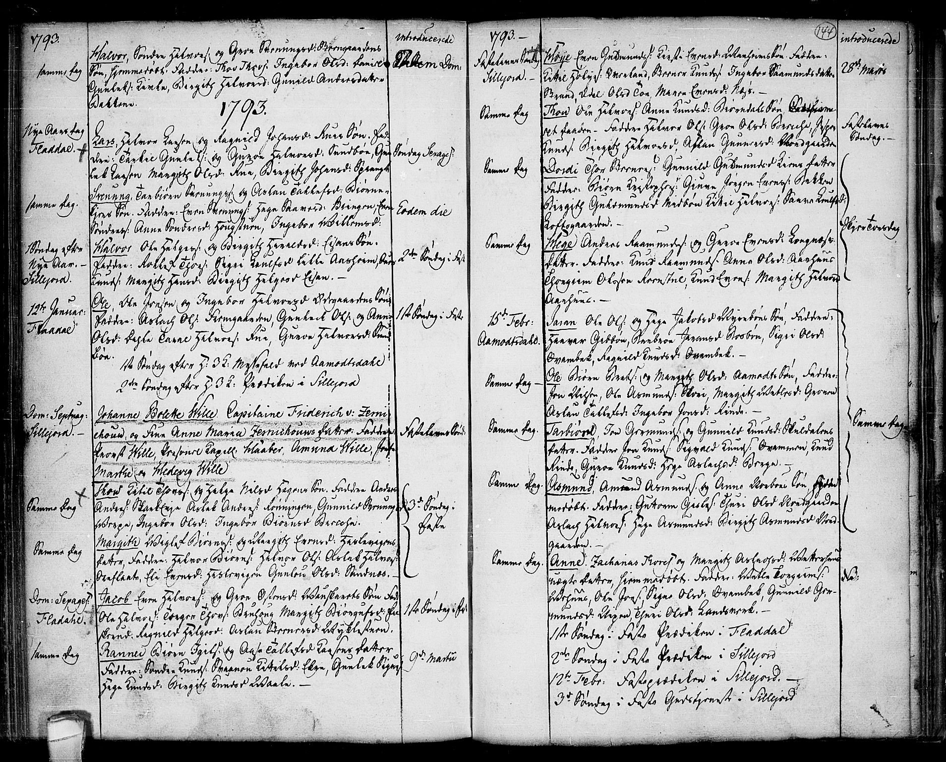 Seljord kirkebøker, SAKO/A-20/F/Fa/L0007: Parish register (official) no. I 7, 1755-1800, p. 144