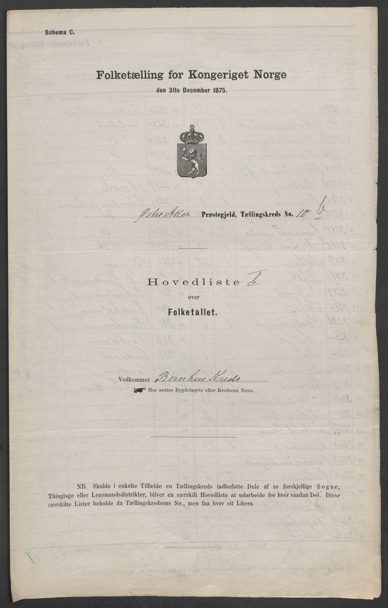 RA, 1875 census for 0218bP Østre Aker, 1875, p. 81