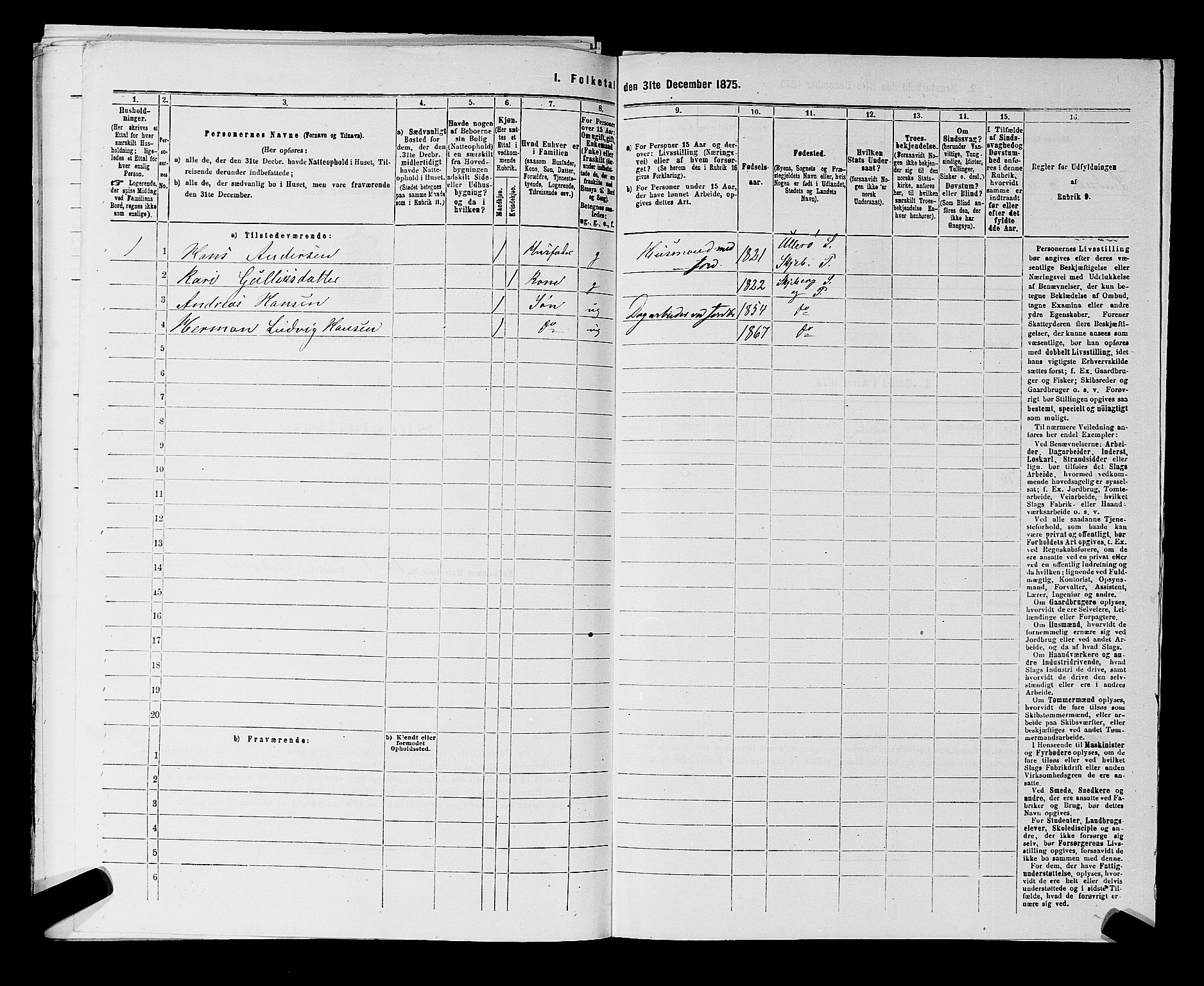 RA, 1875 census for 0115P Skjeberg, 1875, p. 705