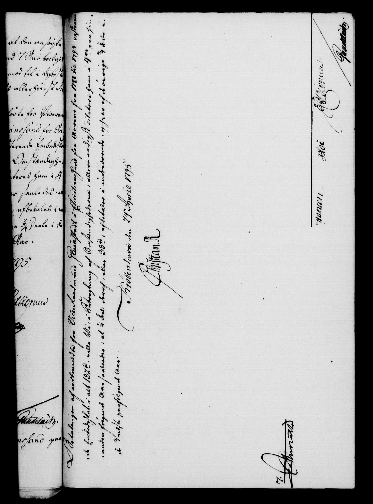 Rentekammeret, Kammerkanselliet, RA/EA-3111/G/Gf/Gfa/L0077: Norsk relasjons- og resolusjonsprotokoll (merket RK 52.77), 1795, p. 227