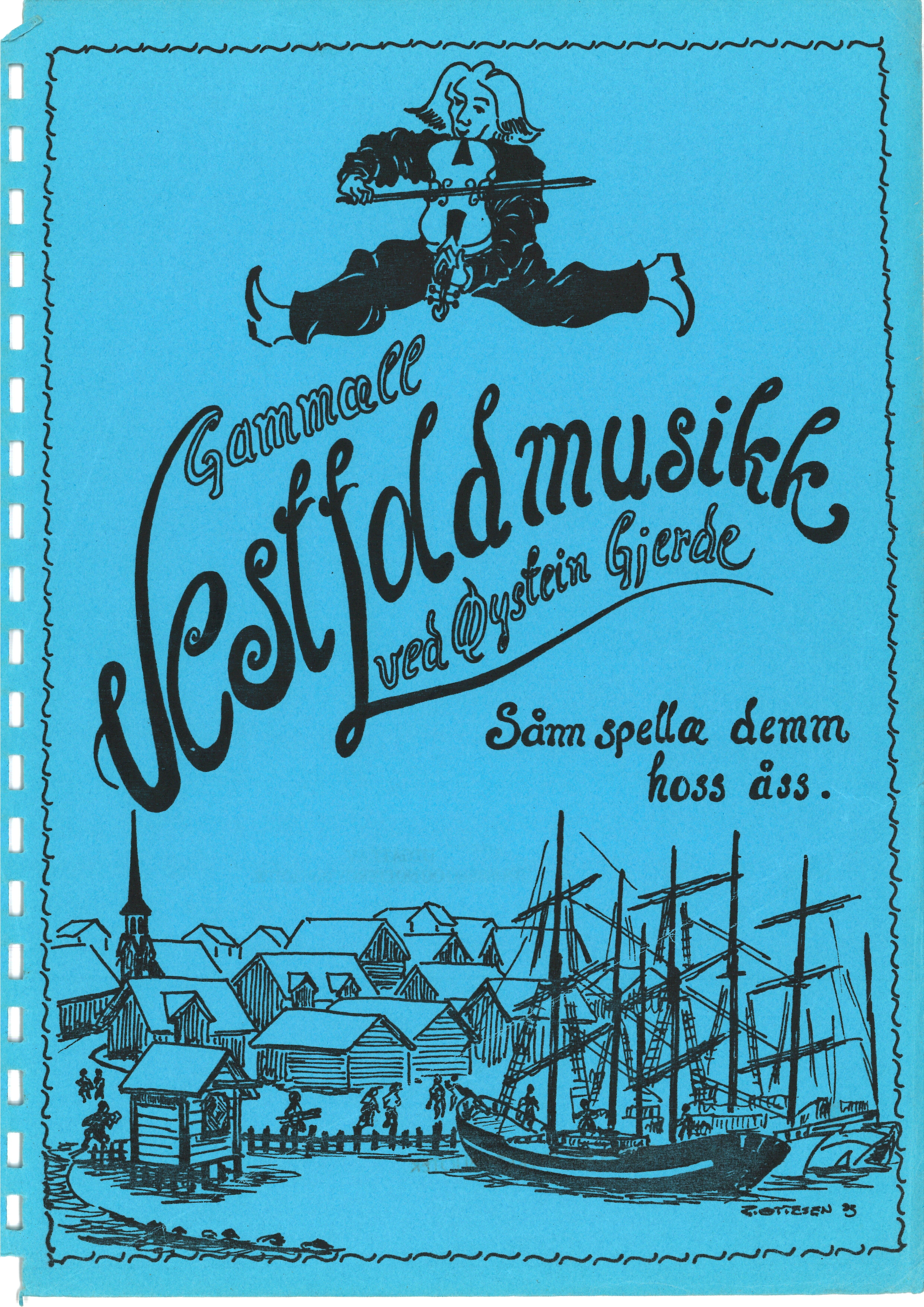 Sa 16 - Folkemusikk fra Vestfold, Gjerdesamlingen, VEMU/A-1868/H/L0006/0004: Innsamlet informasjon, kopier / 14b "Folkemusikk i Vestfold" i Universitetsbiblioteket etter Erling Bøe