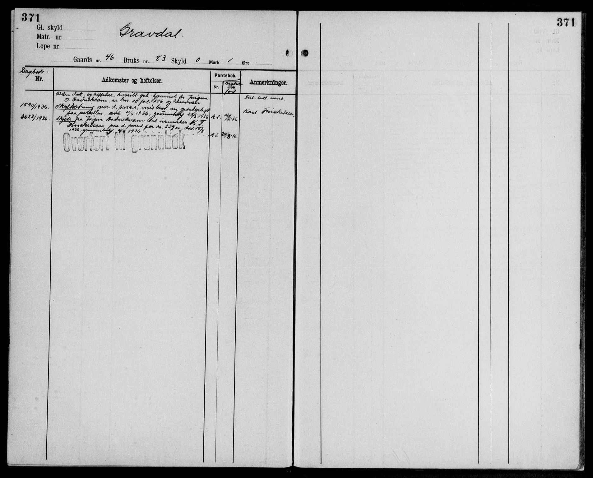 Midhordland sorenskriveri, AV/SAB-A-3001/1/G/Ga/Gab/L0112: Mortgage register no. II.A.b.112, p. 371