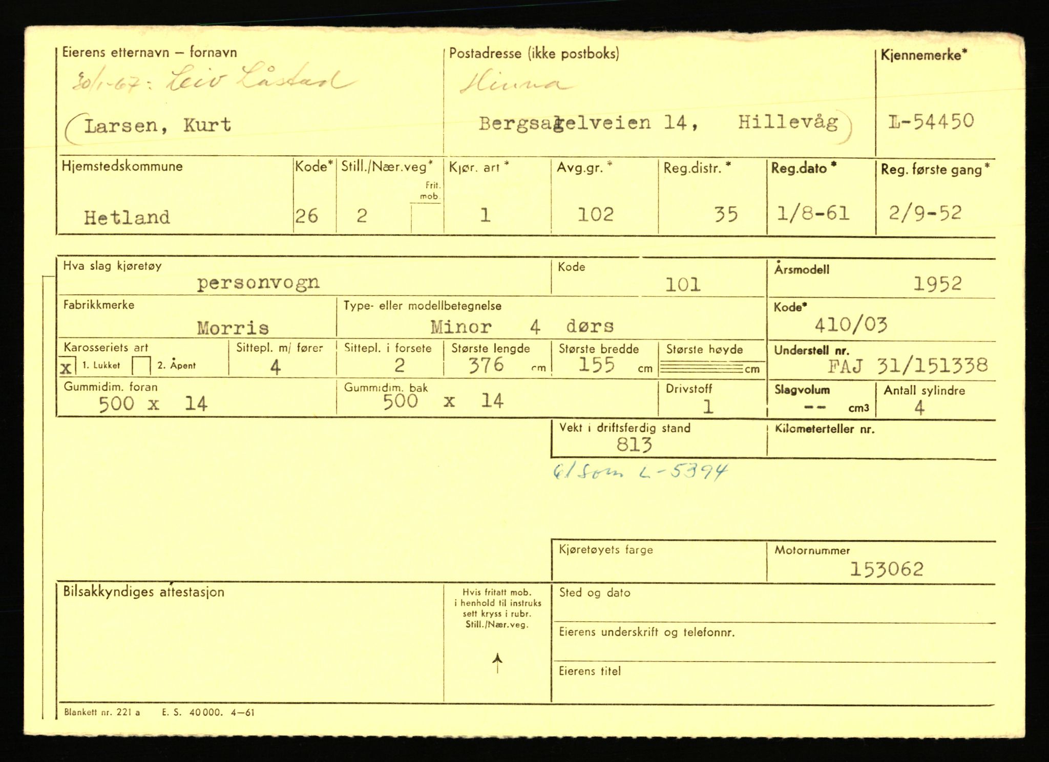 Stavanger trafikkstasjon, AV/SAST-A-101942/0/F/L0054: L-54200 - L-55699, 1930-1971, p. 519