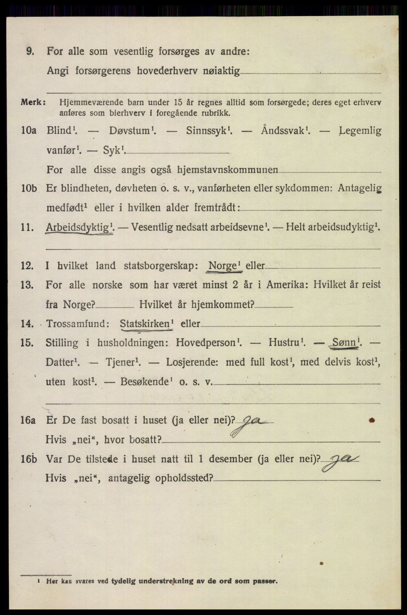 SAH, 1920 census for Trysil, 1920, p. 7846