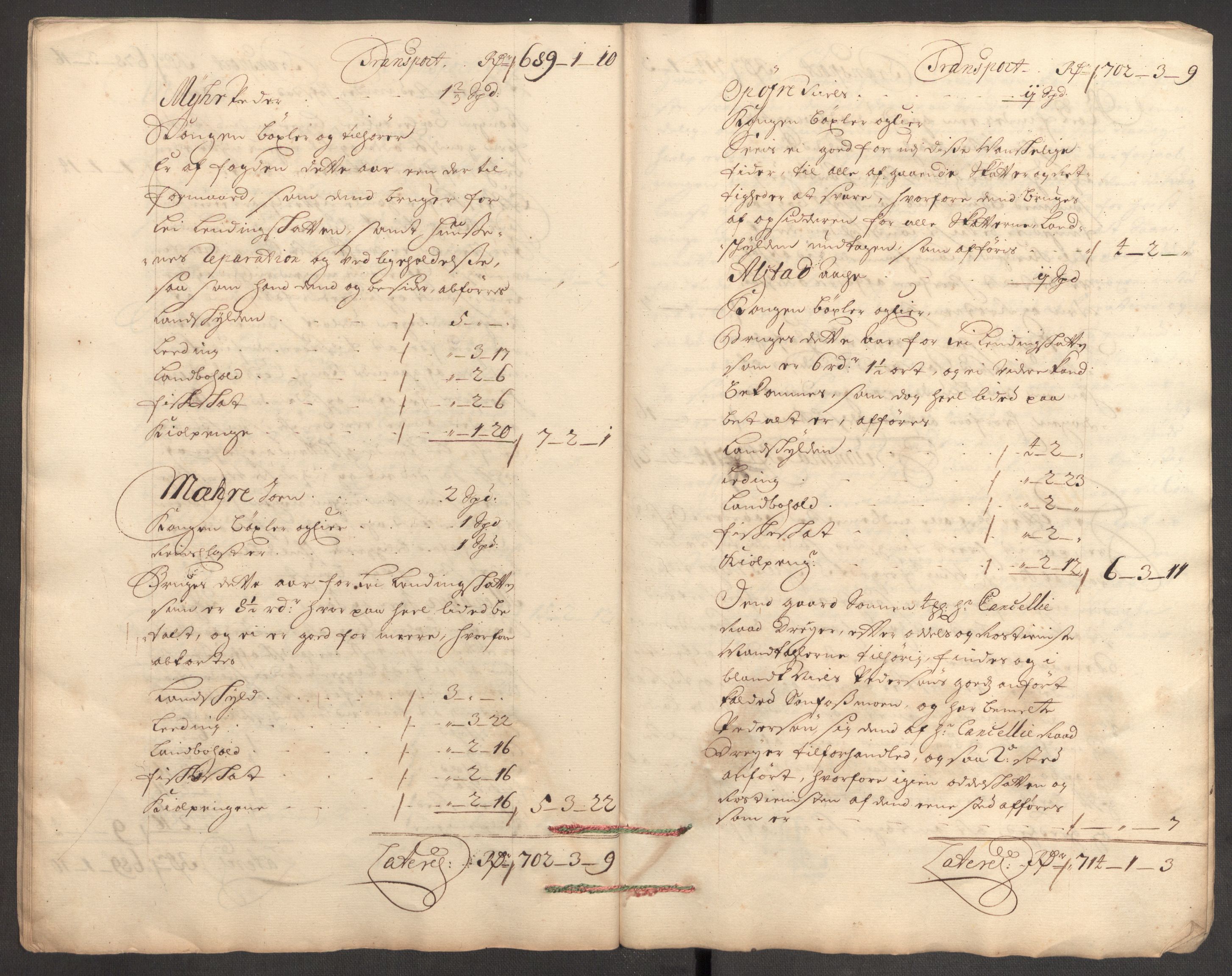 Rentekammeret inntil 1814, Reviderte regnskaper, Fogderegnskap, AV/RA-EA-4092/R62/L4188: Fogderegnskap Stjørdal og Verdal, 1696, p. 192