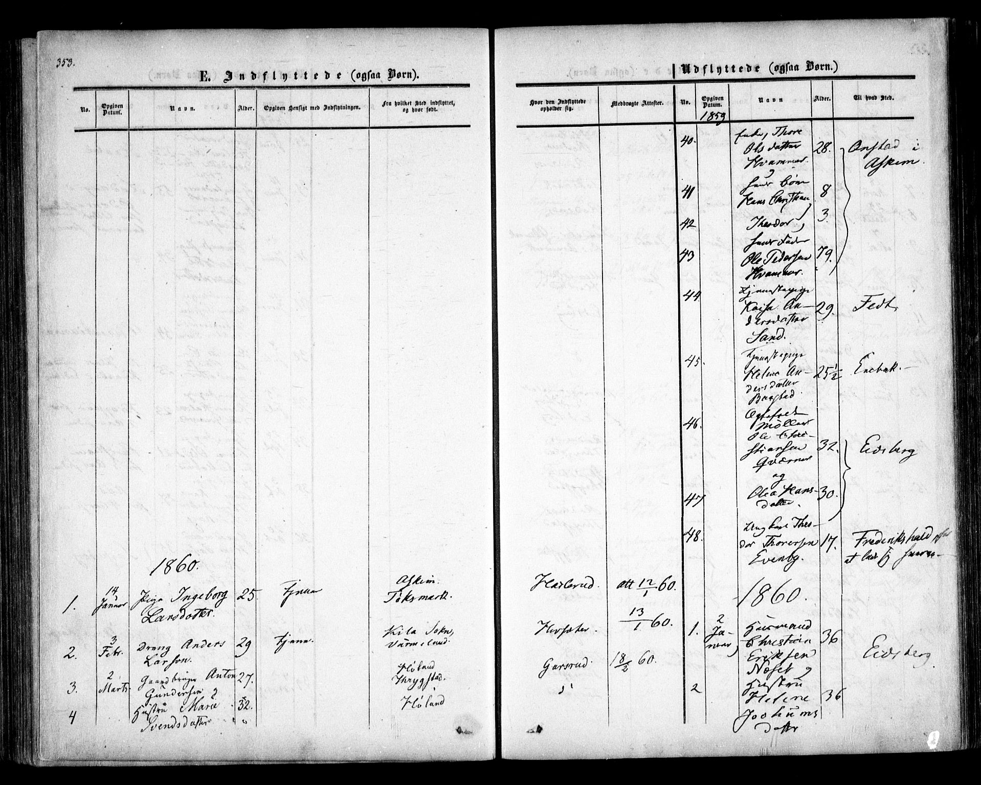 Trøgstad prestekontor Kirkebøker, SAO/A-10925/F/Fa/L0008.b: Parish register (official) no. I 8B, 1855-1864, p. 353