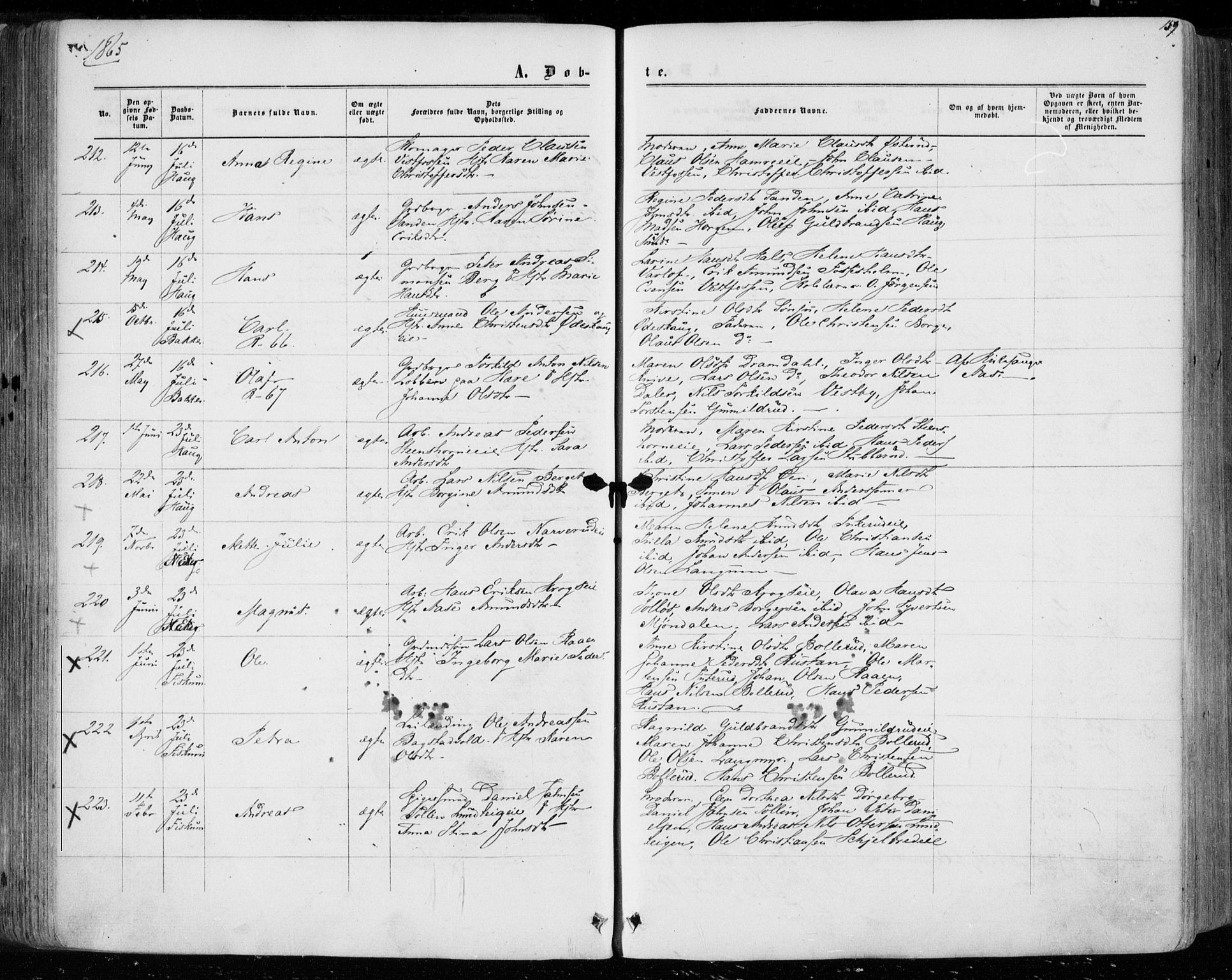 Eiker kirkebøker, SAKO/A-4/F/Fa/L0016: Parish register (official) no. I 16, 1860-1868, p. 159