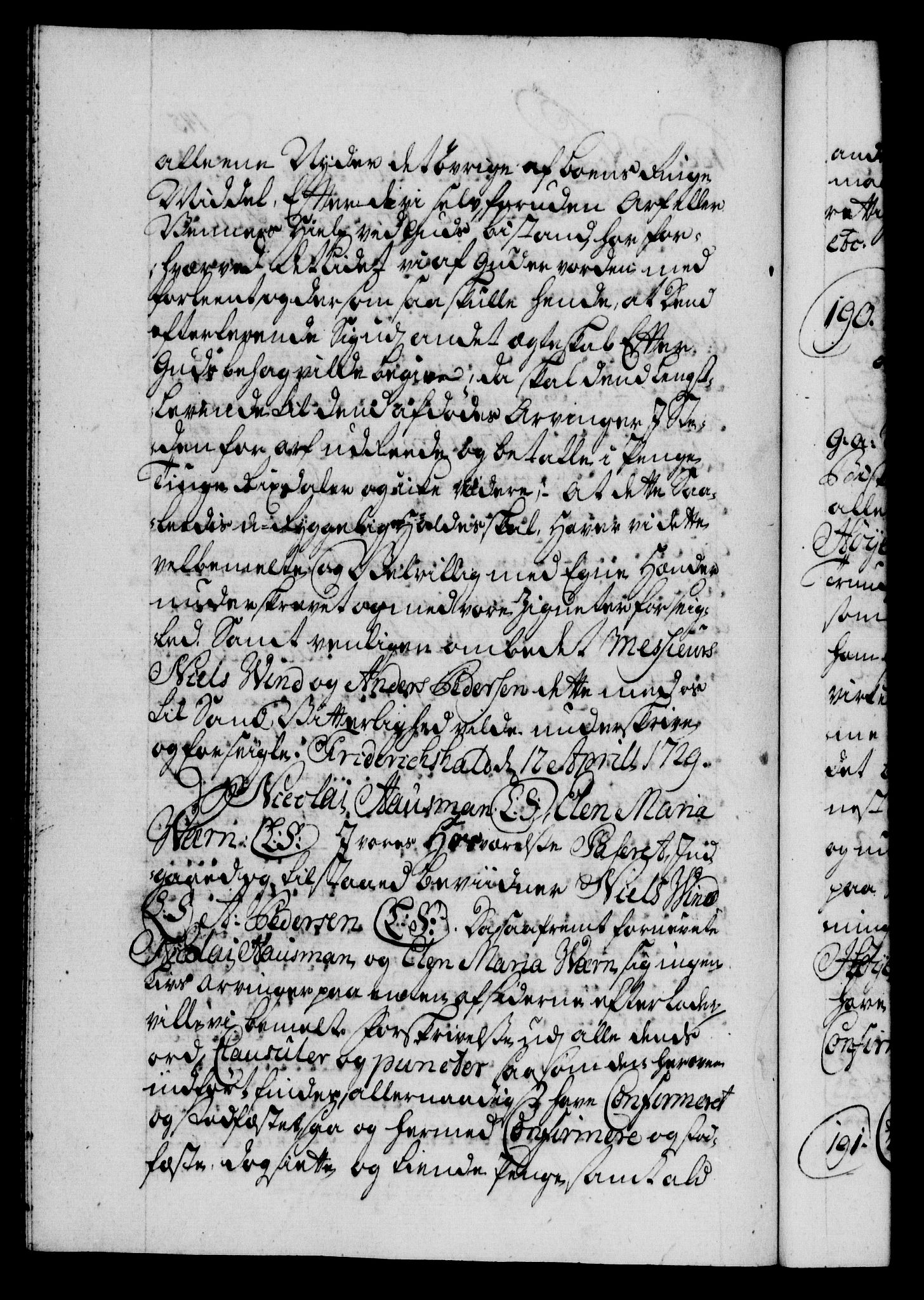 Danske Kanselli 1572-1799, AV/RA-EA-3023/F/Fc/Fca/Fcaa/L0026: Norske registre, 1729-1730, p. 145b