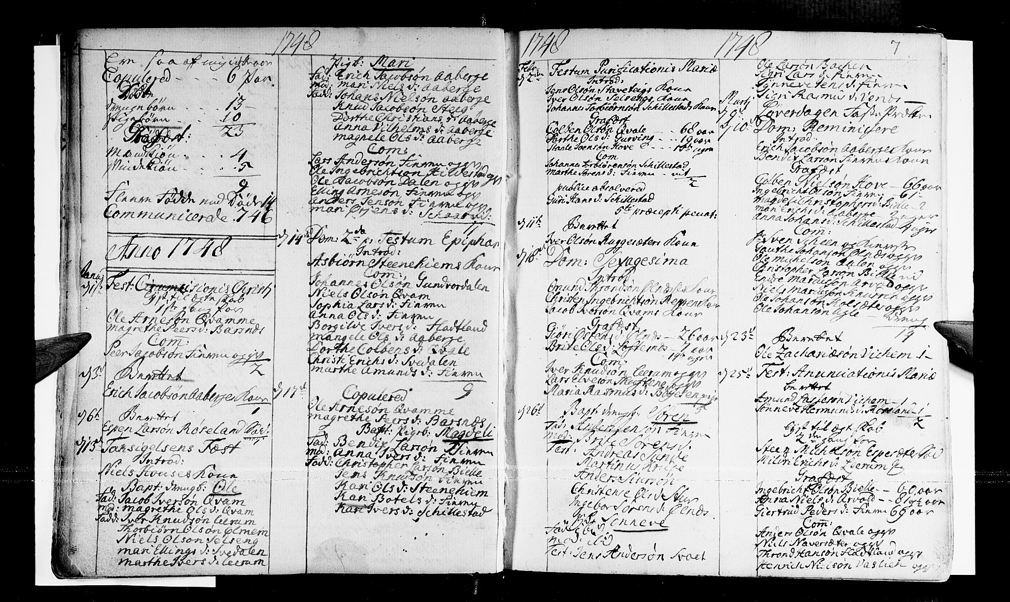 Sogndal sokneprestembete, SAB/A-81301/H/Haa/Haaa/L0003: Parish register (official) no. A 3, 1747-1768, p. 7
