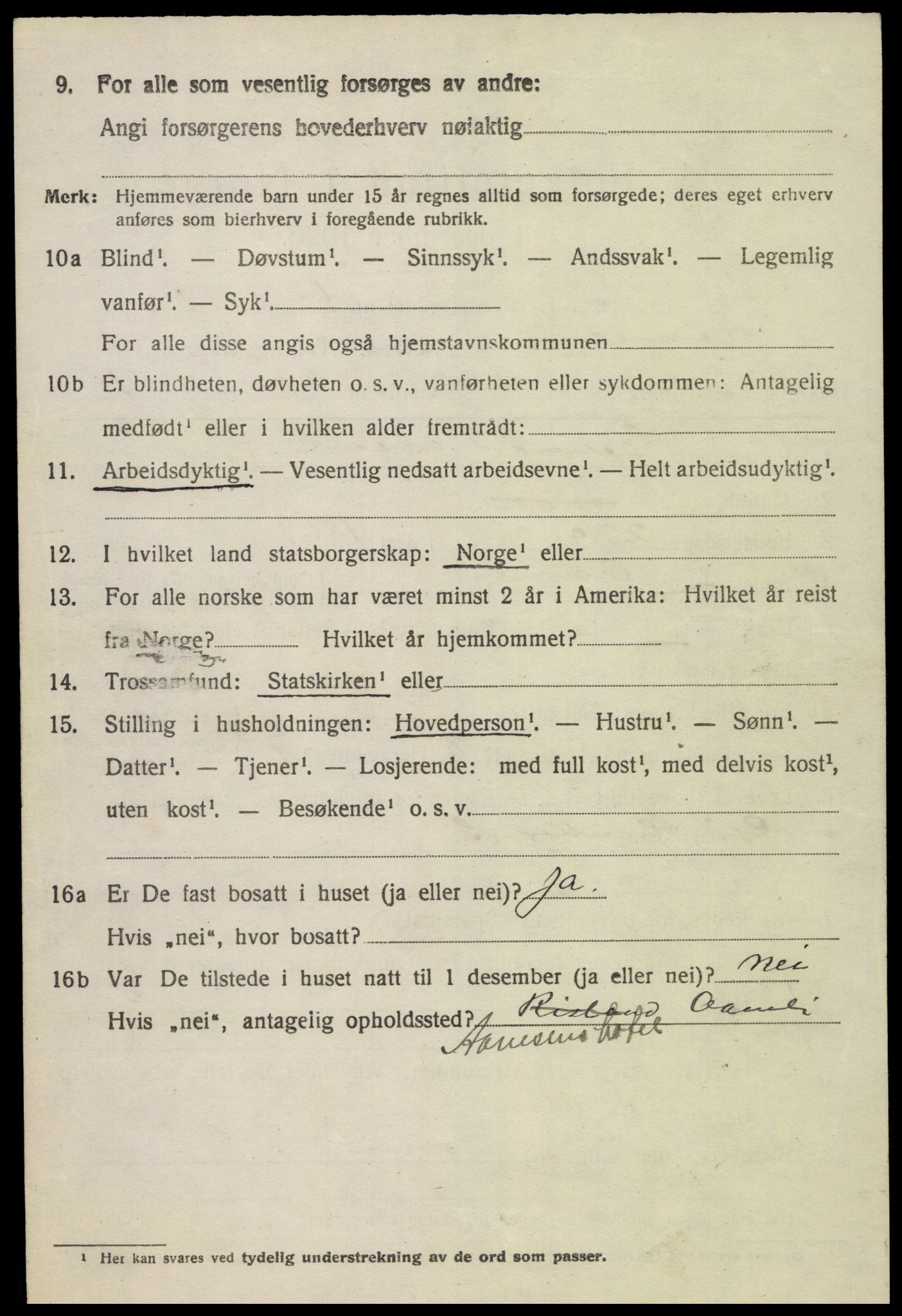 SAK, 1920 census for Åmli, 1920, p. 684