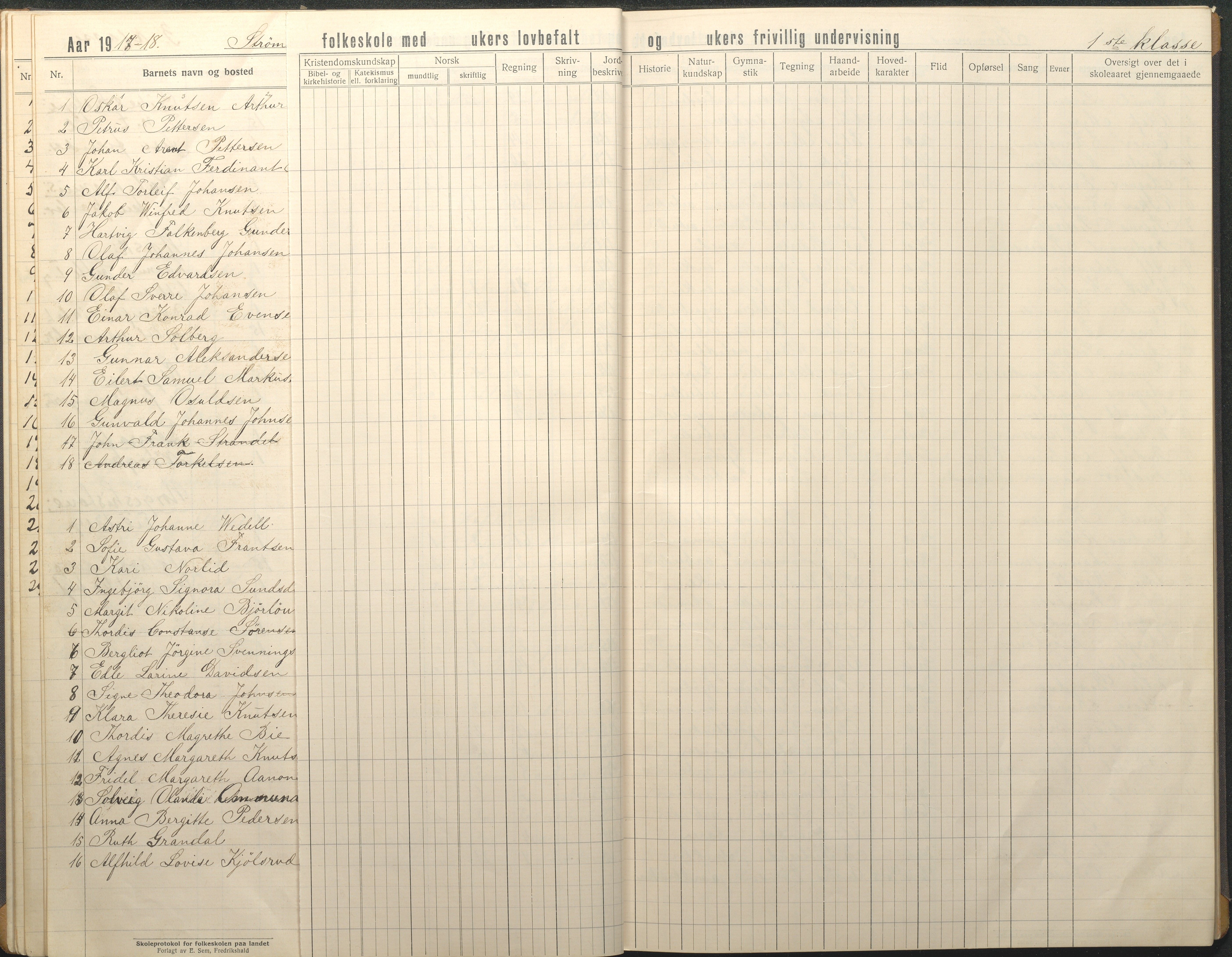 Øyestad kommune frem til 1979, AAKS/KA0920-PK/06/06G/L0012: Skoleprotokoll, 1919-1926