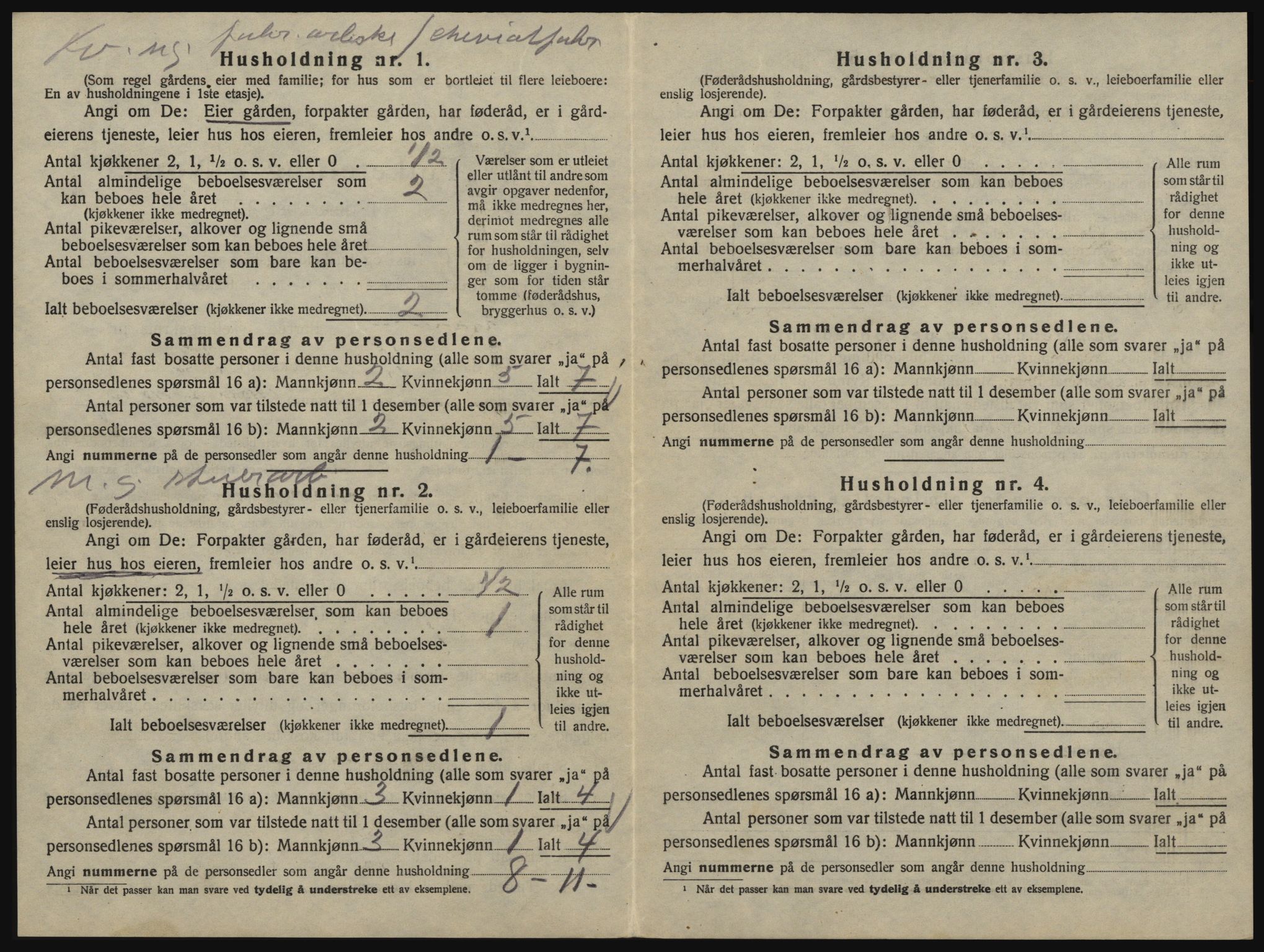 SAO, 1920 census for Glemmen, 1920, p. 960