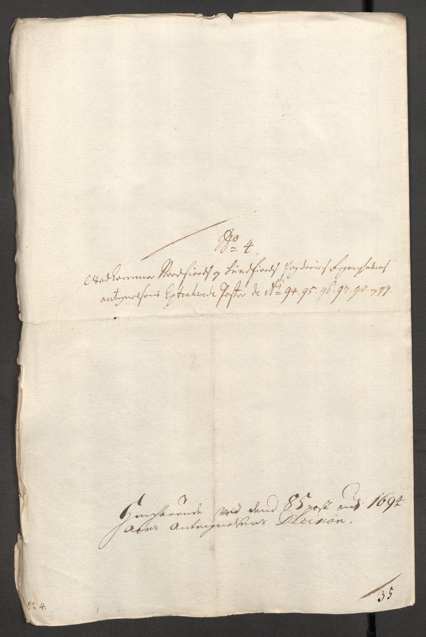 Rentekammeret inntil 1814, Reviderte regnskaper, Fogderegnskap, AV/RA-EA-4092/R53/L3424: Fogderegnskap Sunn- og Nordfjord, 1699, p. 563