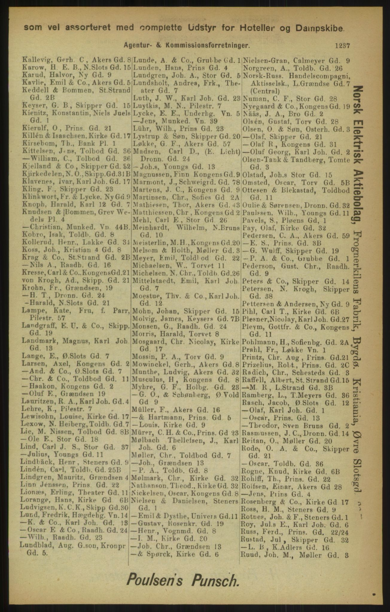 Kristiania/Oslo adressebok, PUBL/-, 1900, p. 1237