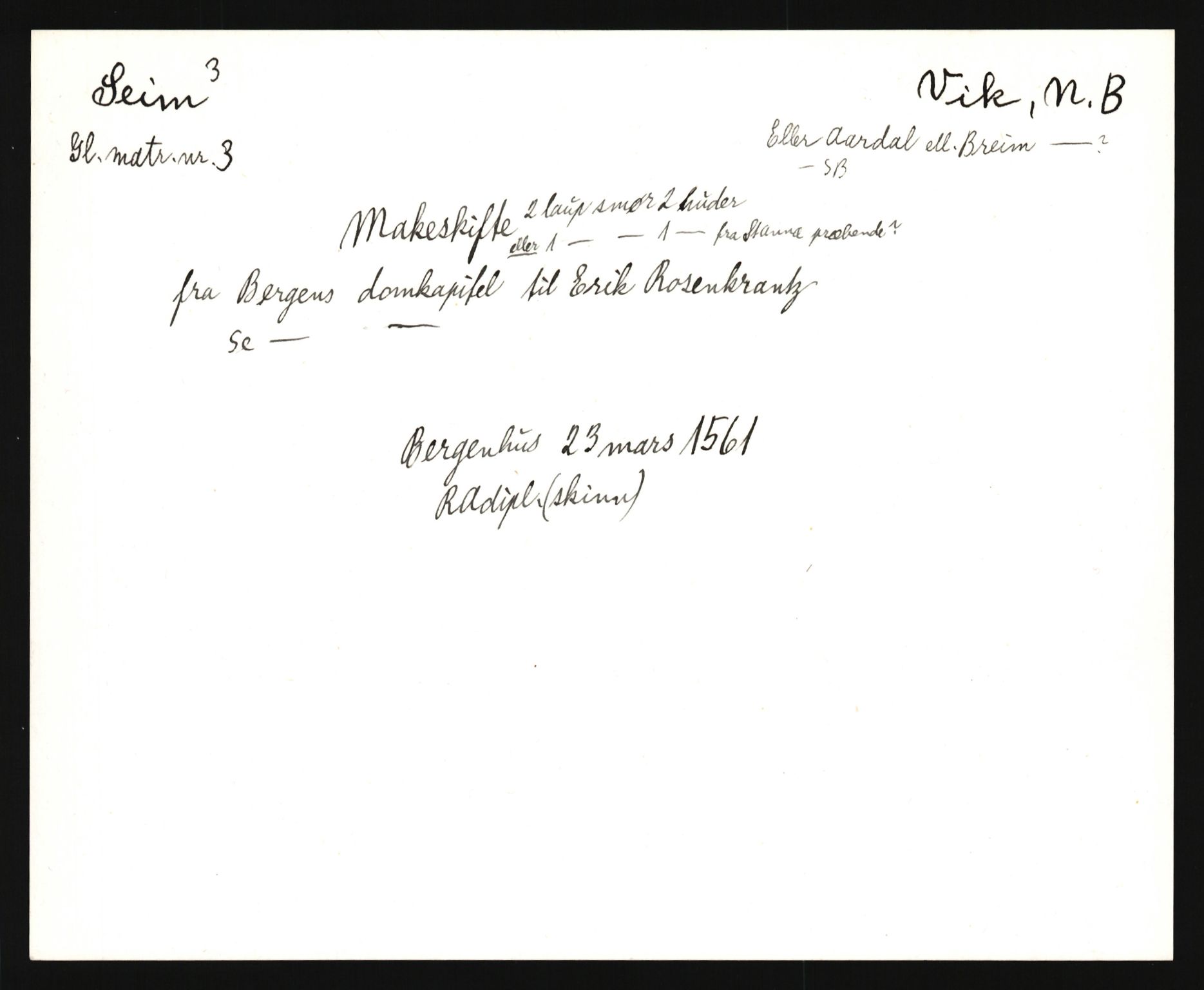 Riksarkivets diplomsamling, AV/RA-EA-5965/F35/F35e/L0030: Registreringssedler Sogn og Fjordane, 1400-1700, p. 273