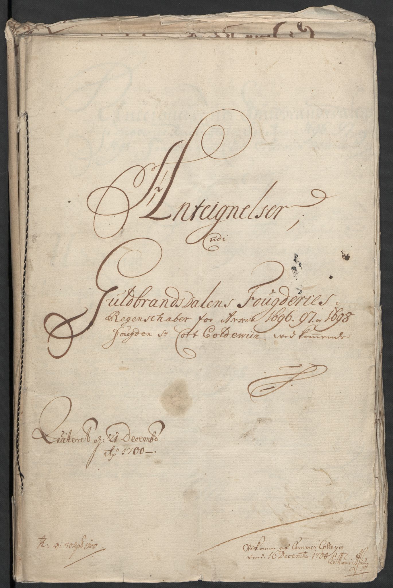 Rentekammeret inntil 1814, Reviderte regnskaper, Fogderegnskap, AV/RA-EA-4092/R17/L1171: Fogderegnskap Gudbrandsdal, 1698, p. 219