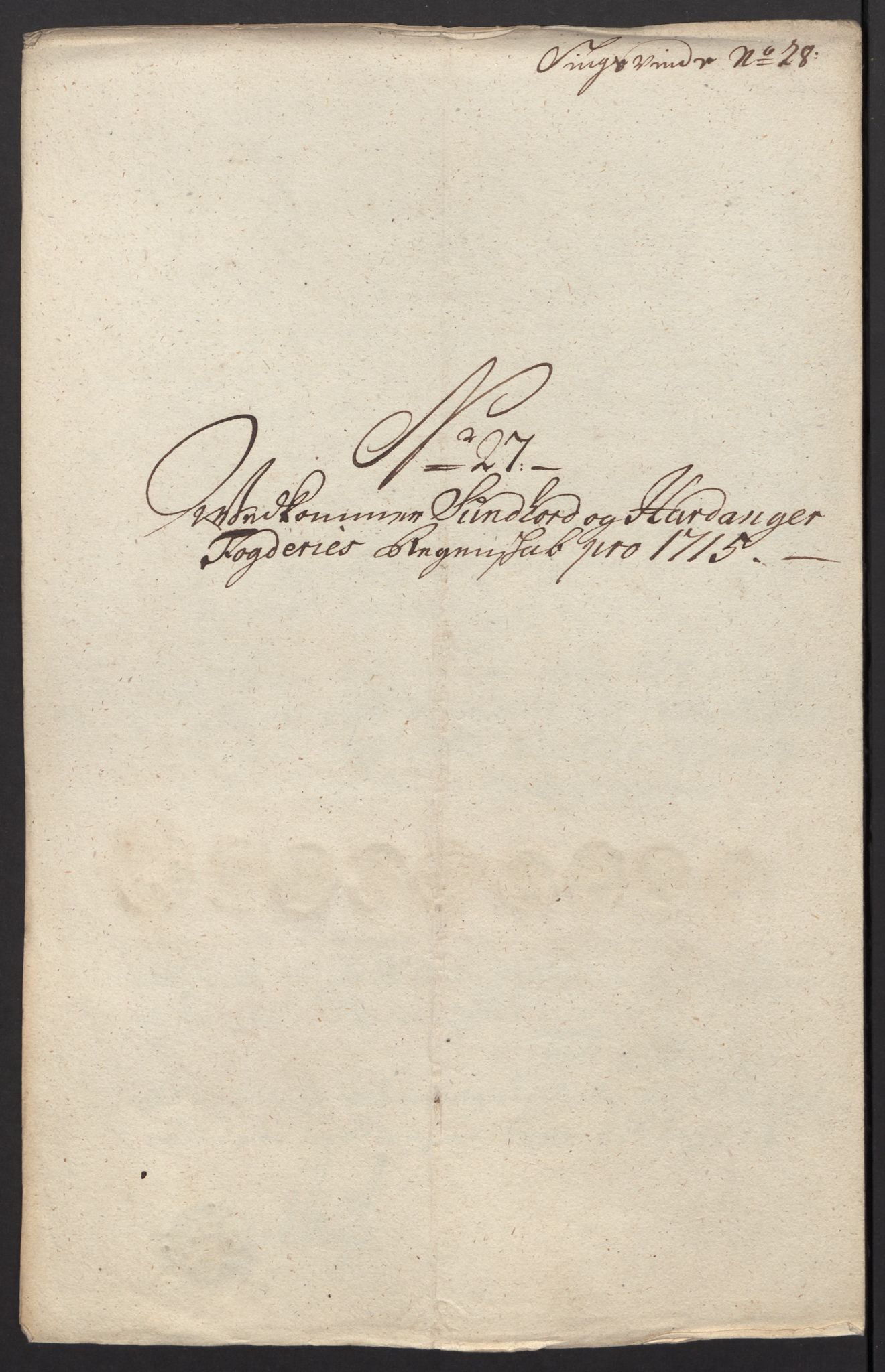 Rentekammeret inntil 1814, Reviderte regnskaper, Fogderegnskap, AV/RA-EA-4092/R48/L2991: Fogderegnskap Sunnhordland og Hardanger, 1715, p. 204