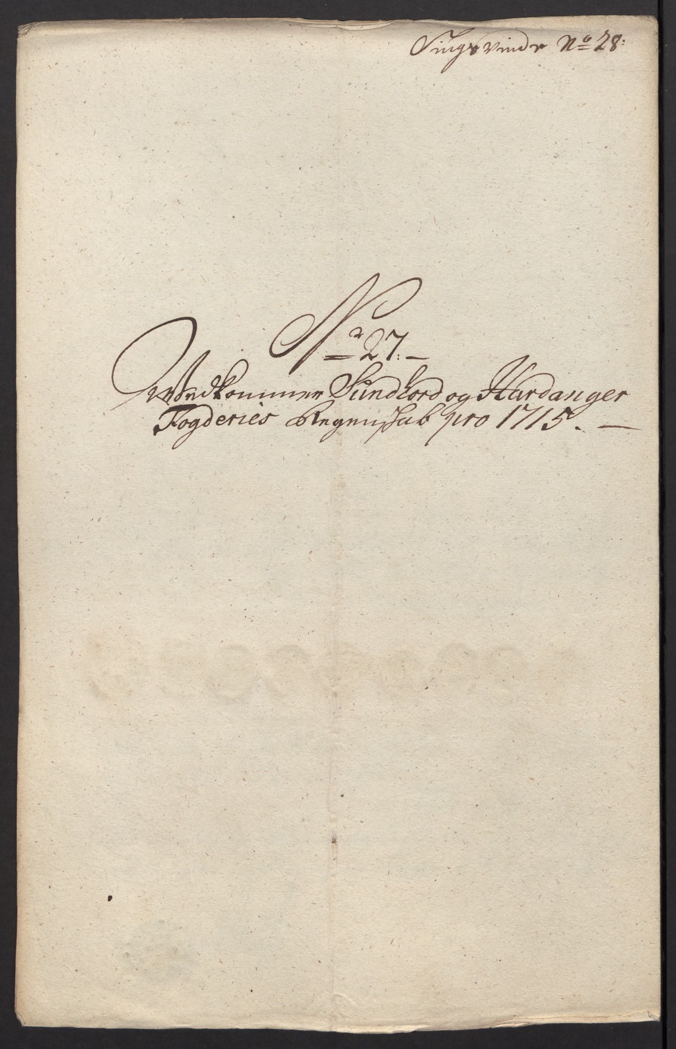 Rentekammeret inntil 1814, Reviderte regnskaper, Fogderegnskap, AV/RA-EA-4092/R48/L2991: Fogderegnskap Sunnhordland og Hardanger, 1715, p. 204