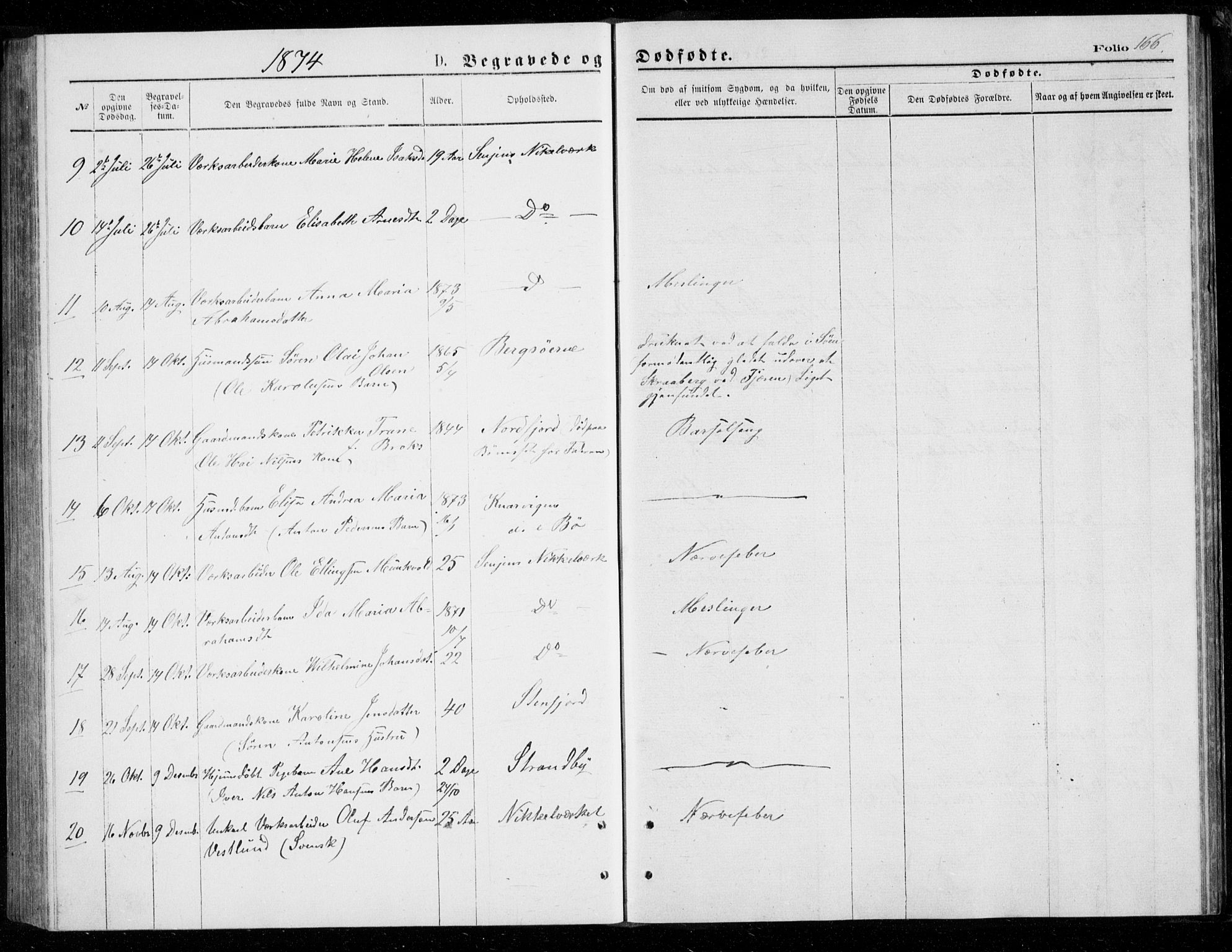 Berg sokneprestkontor, AV/SATØ-S-1318/G/Ga/Gab/L0003klokker: Parish register (copy) no. 3, 1874-1886, p. 166