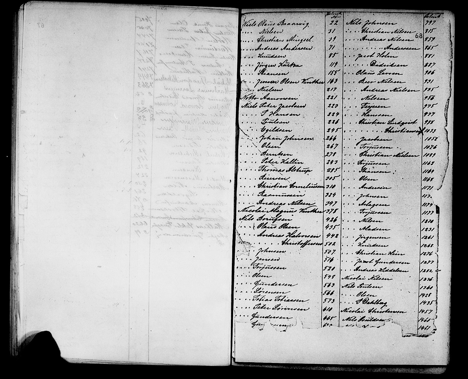 Arendal mønstringskrets, AV/SAK-2031-0012/F/Fb/L0026: Register til hovedrulle A nr 1-7400, hovedrulle B nr 1-852, S-24, 1868-1920, p. 77