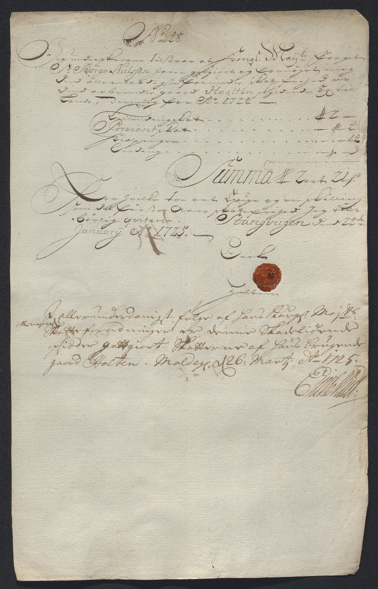 Rentekammeret inntil 1814, Reviderte regnskaper, Fogderegnskap, RA/EA-4092/R56/L3757: Fogderegnskap Nordmøre, 1724, p. 296