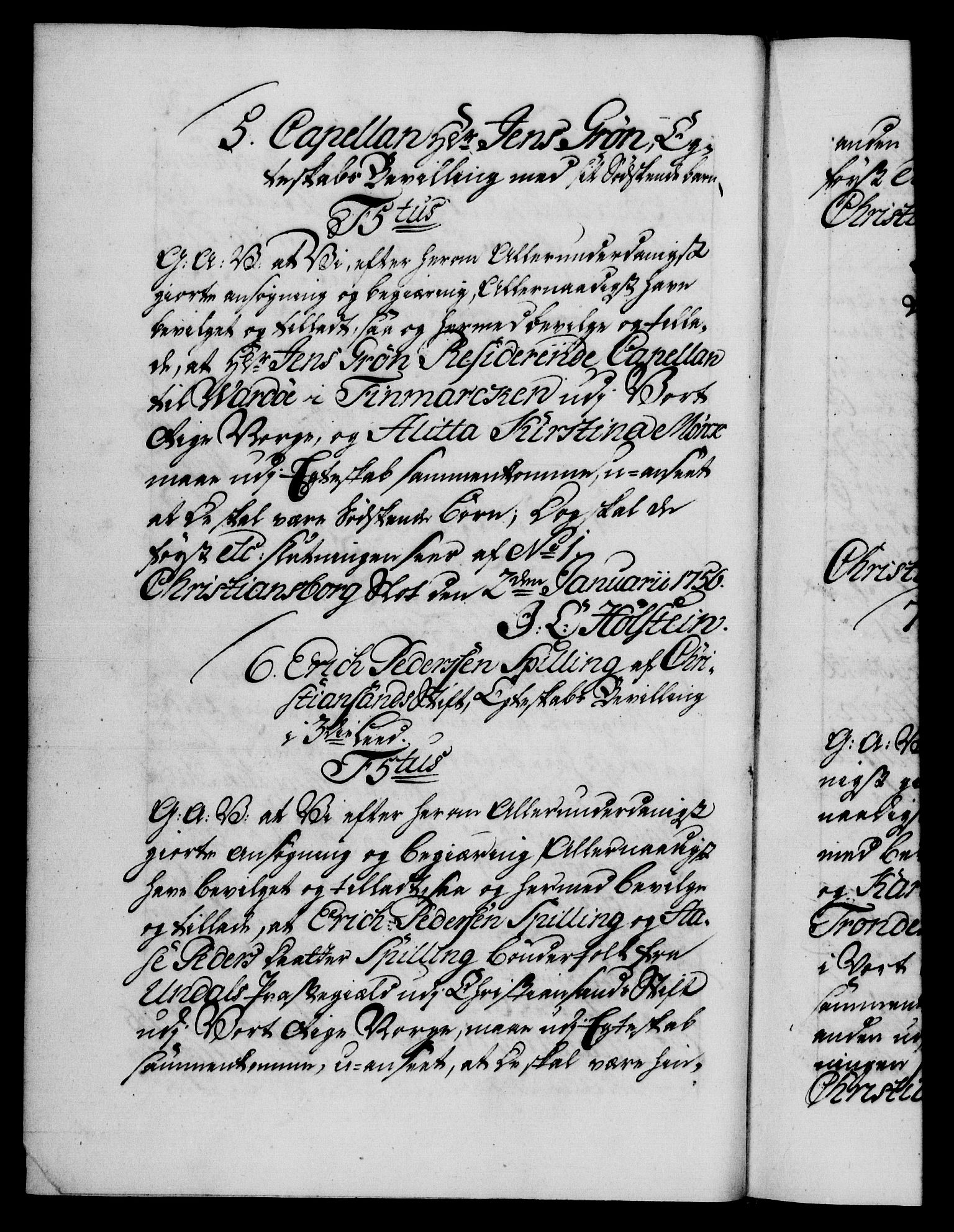 Danske Kanselli 1572-1799, AV/RA-EA-3023/F/Fc/Fca/Fcaa/L0039: Norske registre, 1755-1756, p. 436b