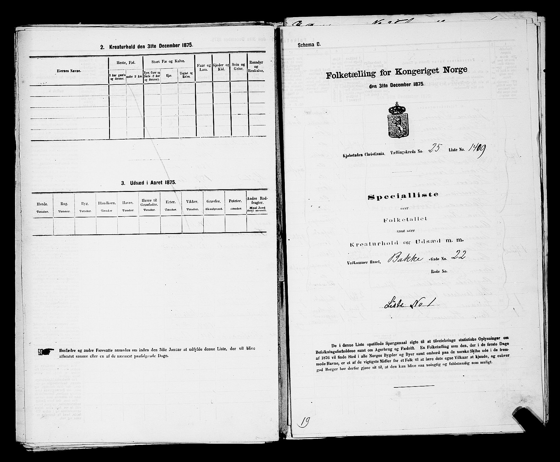 RA, 1875 census for 0301 Kristiania, 1875, p. 4082