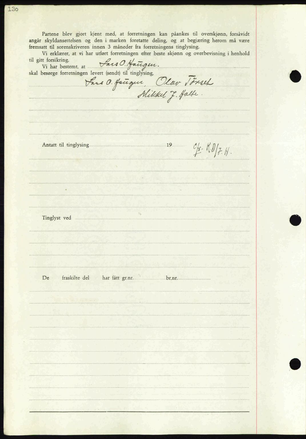 Nordmøre sorenskriveri, AV/SAT-A-4132/1/2/2Ca: Mortgage book no. A81, 1937-1937, Diary no: : 618/1937