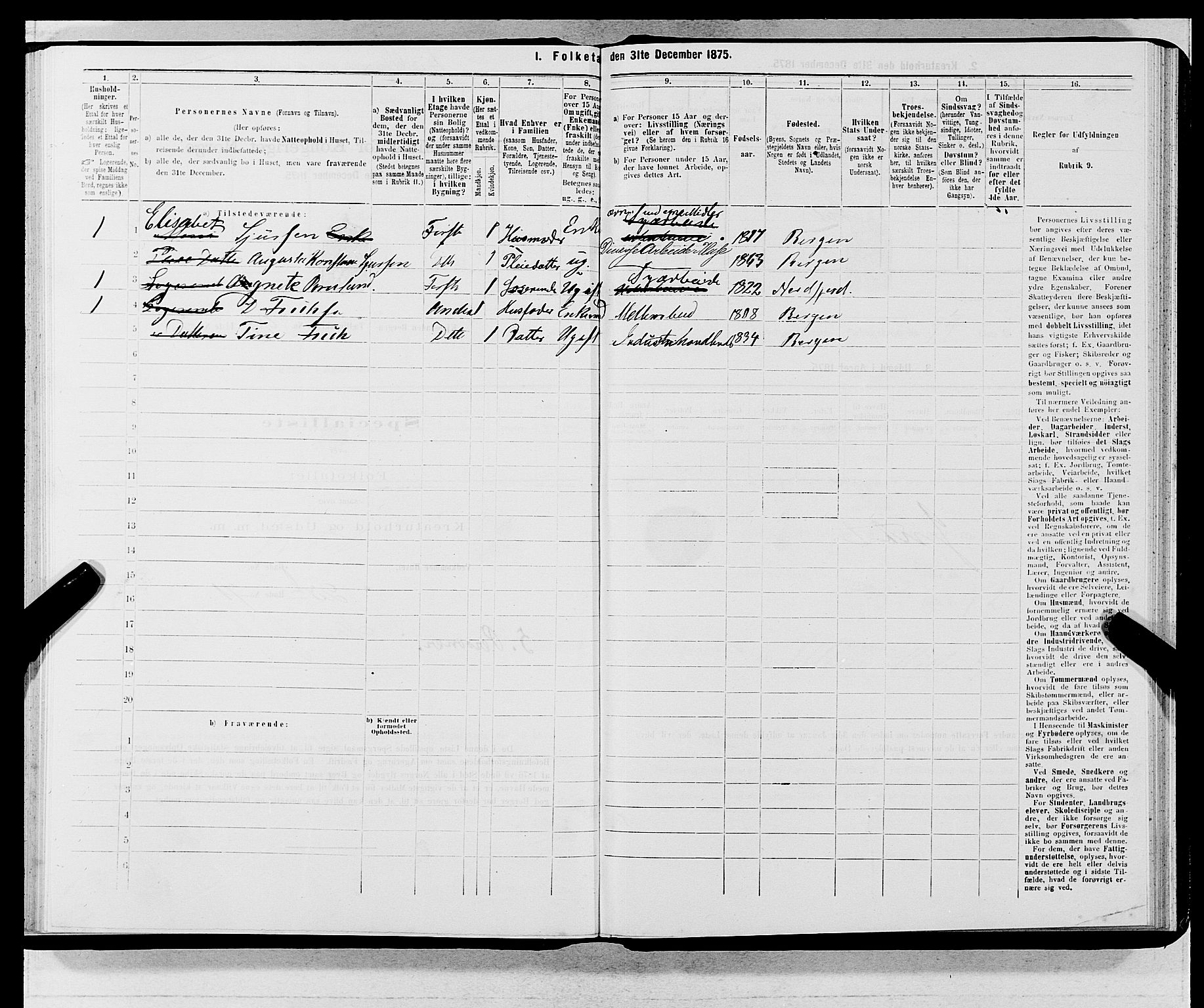 SAB, 1875 census for 1301 Bergen, 1875, p. 5341