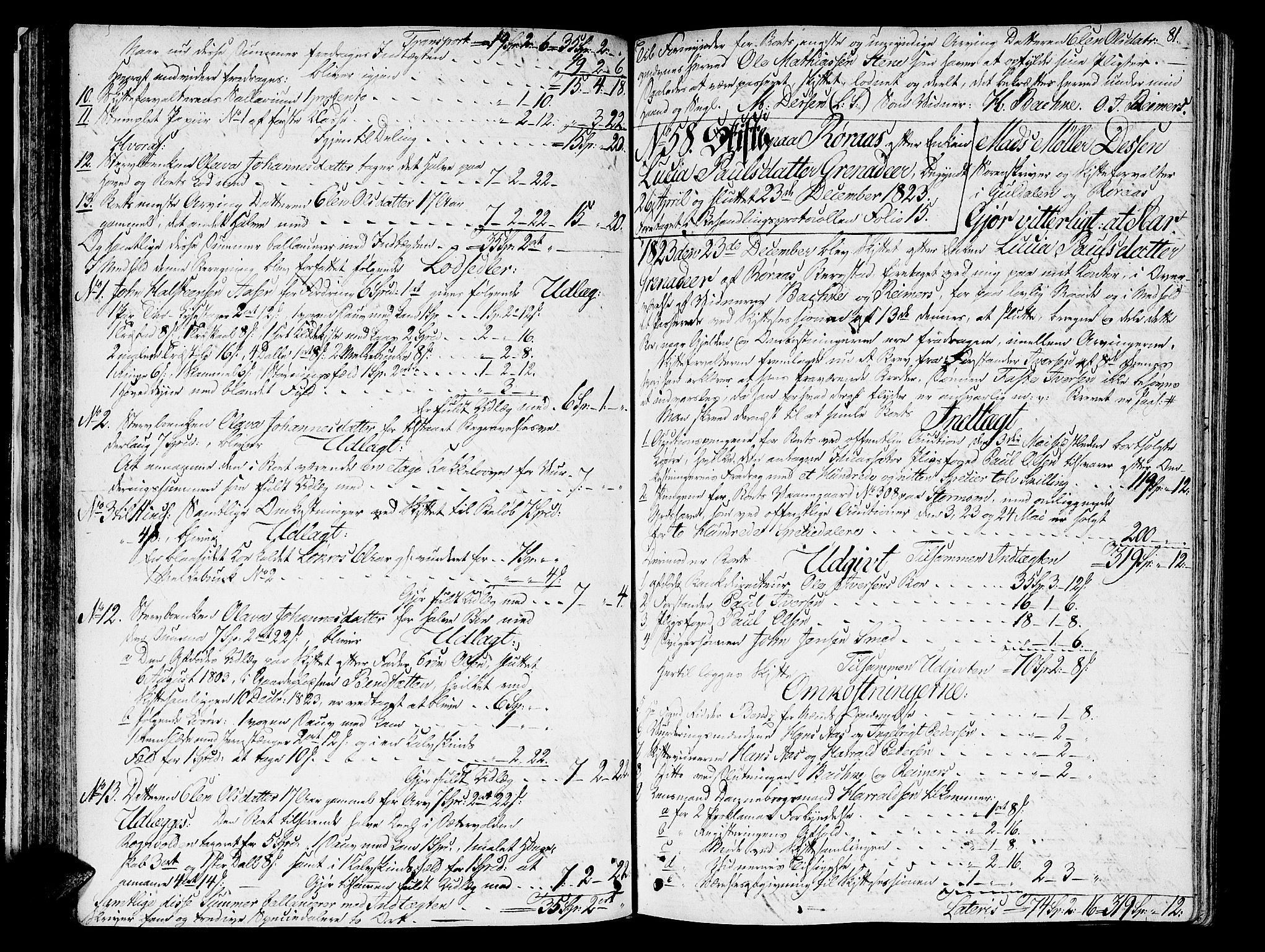 Gauldal sorenskriveri, SAT/A-0014/1/3/3A/L0013: Skifteprotokoll, 1823-1835, p. 80b-81a