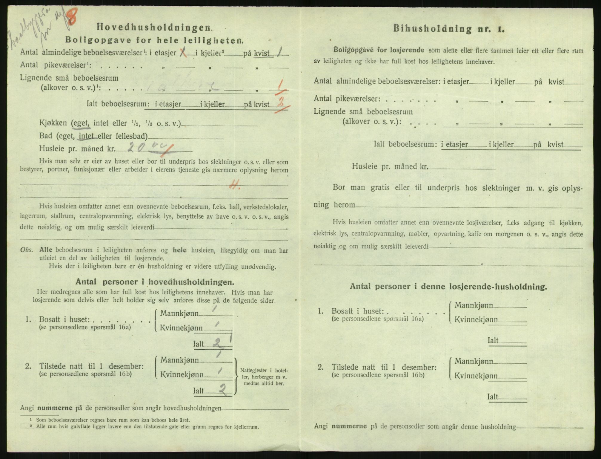 SAK, 1920 census for Flekkefjord, 1920, p. 825