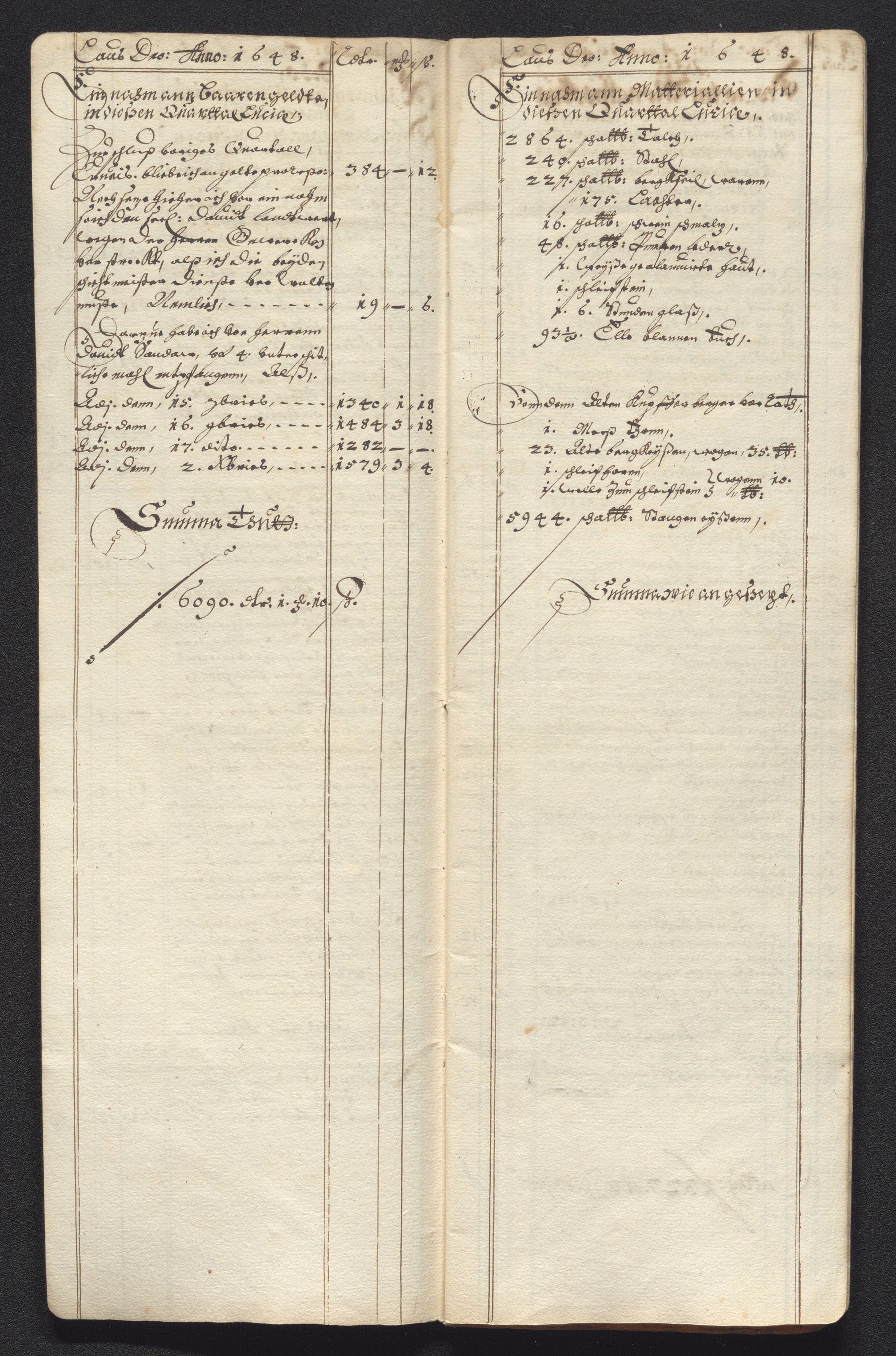 Kongsberg Sølvverk 1623-1816, AV/SAKO-EA-3135/001/D/Dc/Dcd/L0022: Utgiftsregnskap for gruver m.m., 1647-1648, p. 568