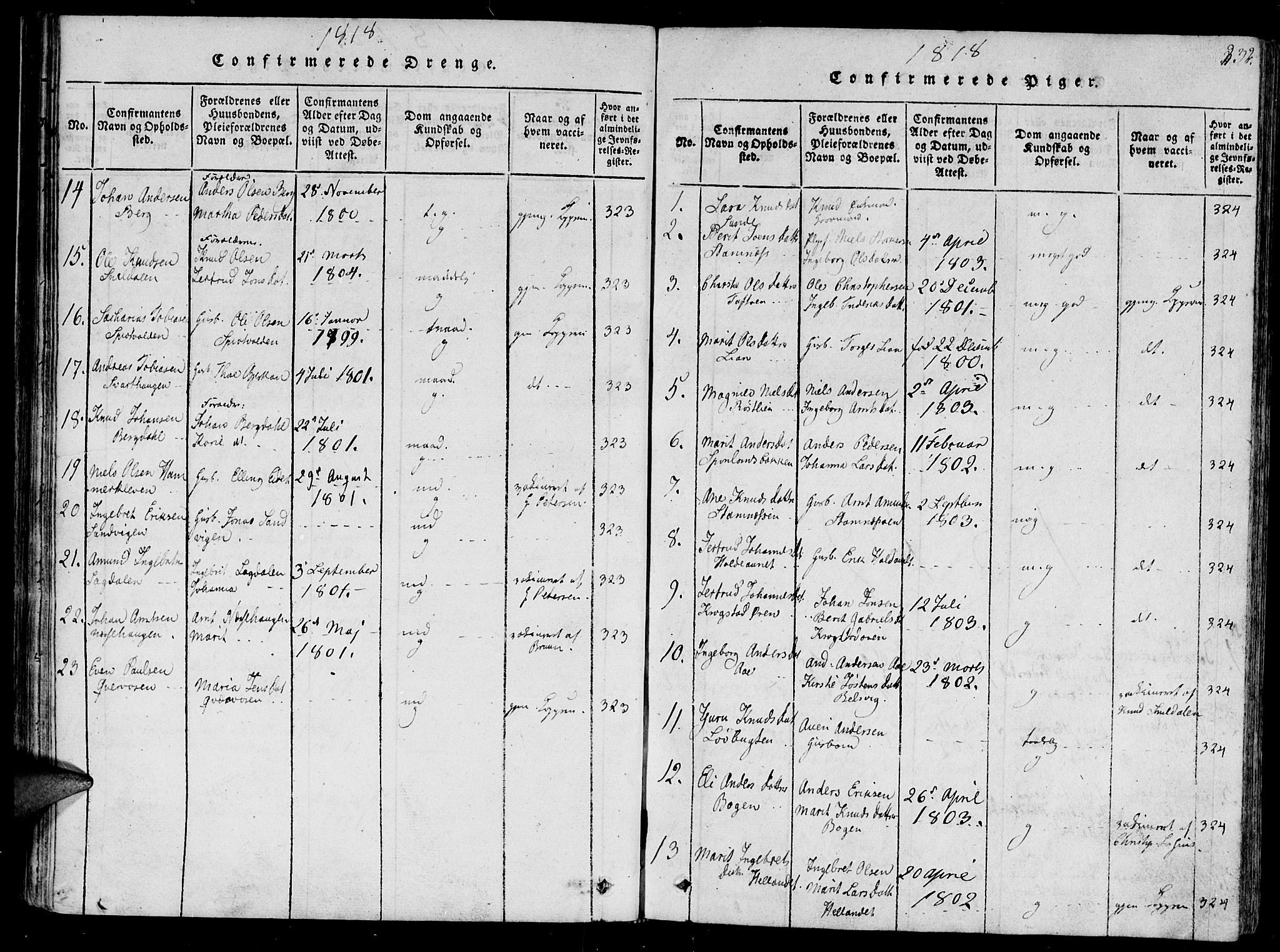 Ministerialprotokoller, klokkerbøker og fødselsregistre - Sør-Trøndelag, SAT/A-1456/630/L0491: Parish register (official) no. 630A04, 1818-1830, p. 232