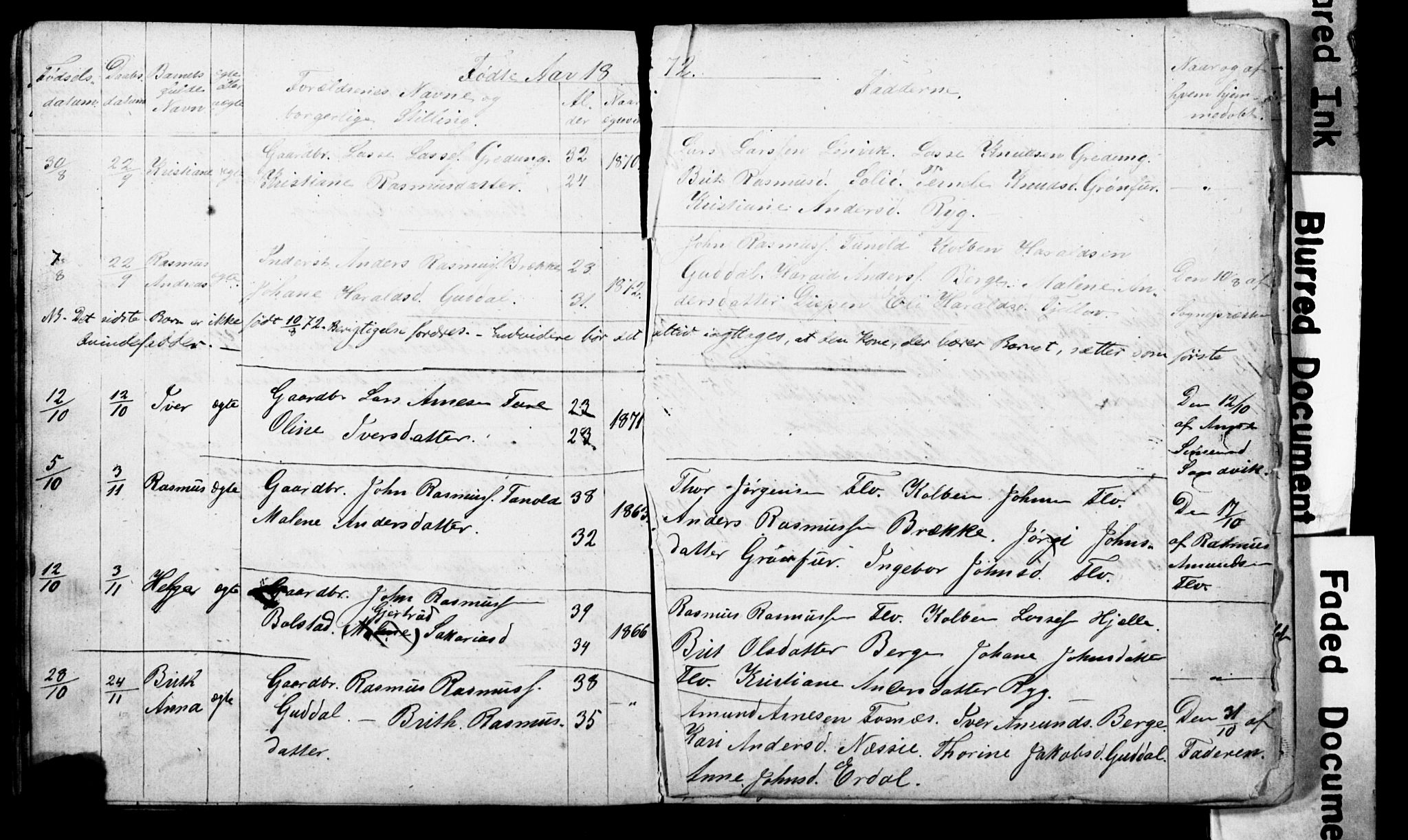 Stryn Sokneprestembete, AV/SAB-A-82501: Parish register (copy) no. C 1A, 1866-1875, p. 32