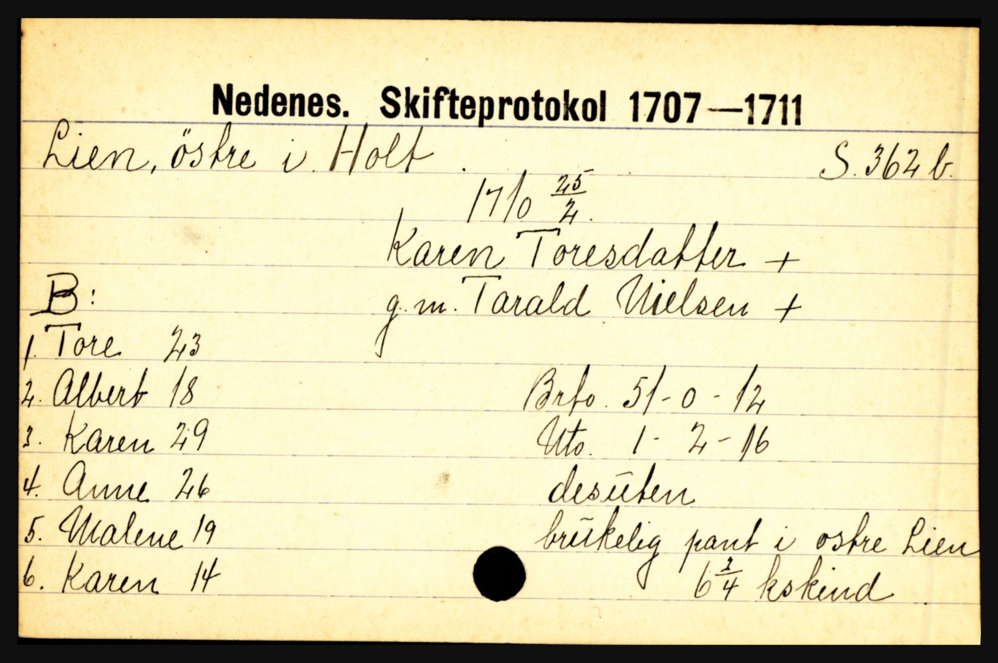 Nedenes sorenskriveri før 1824, AV/SAK-1221-0007/H, p. 17395