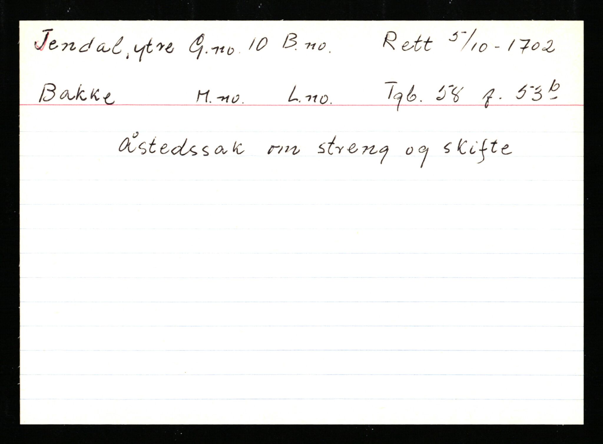 Statsarkivet i Stavanger, AV/SAST-A-101971/03/Y/Ym/L0073: Åstedskort sortert etter gårdsnavn: Jendal ytre - Åvedal (Vest-Agder) og Avløypet - Våge søndre (Hordaland), 1600-1950, p. 4