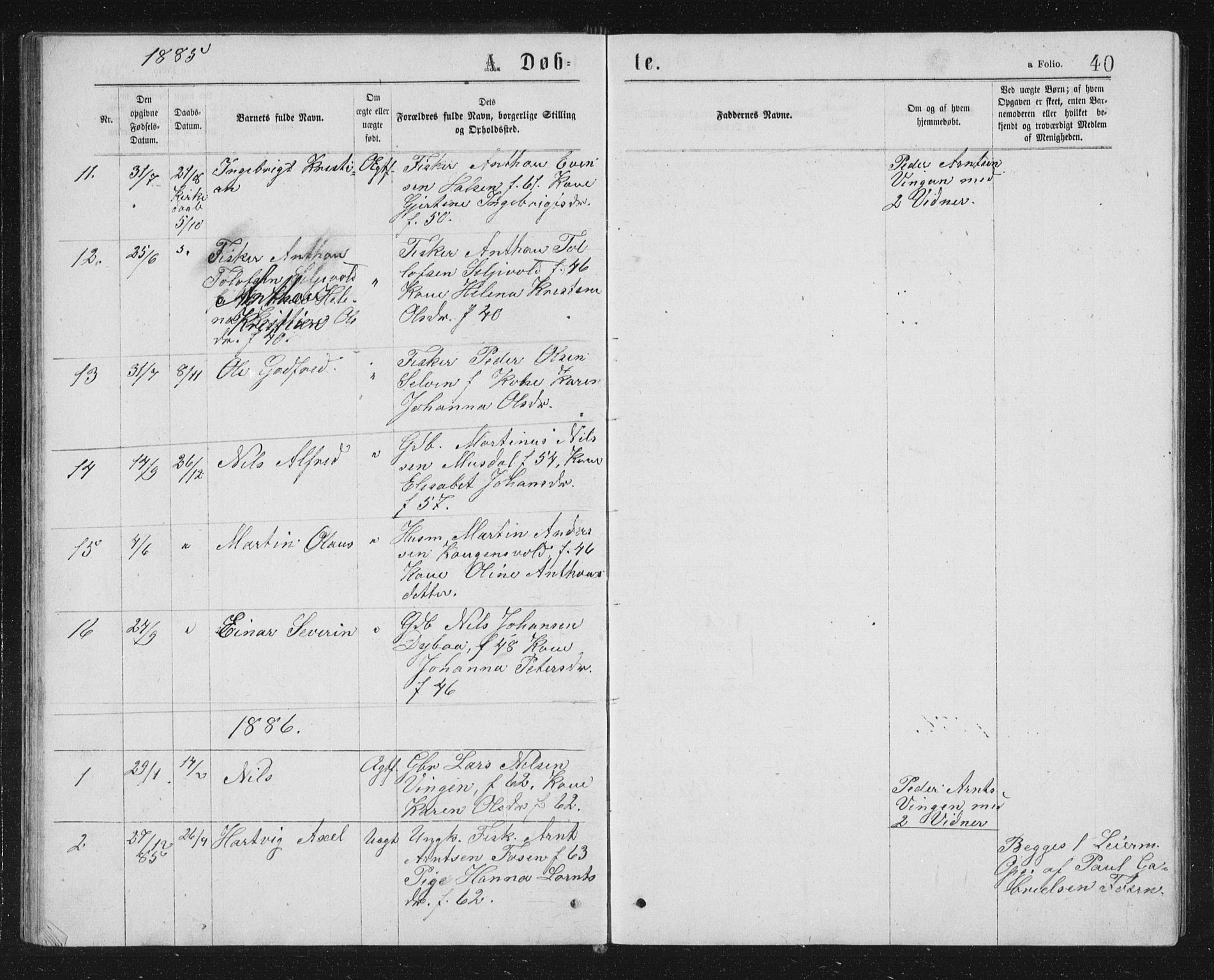 Ministerialprotokoller, klokkerbøker og fødselsregistre - Sør-Trøndelag, SAT/A-1456/662/L0756: Parish register (copy) no. 662C01, 1869-1891, p. 40