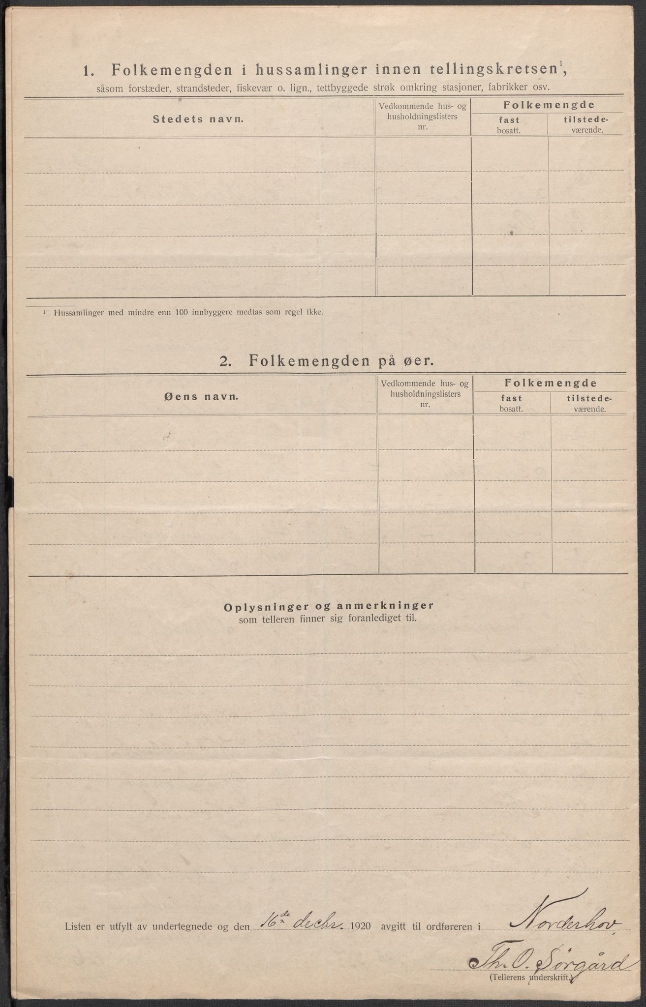 SAKO, 1920 census for Norderhov, 1920, p. 8