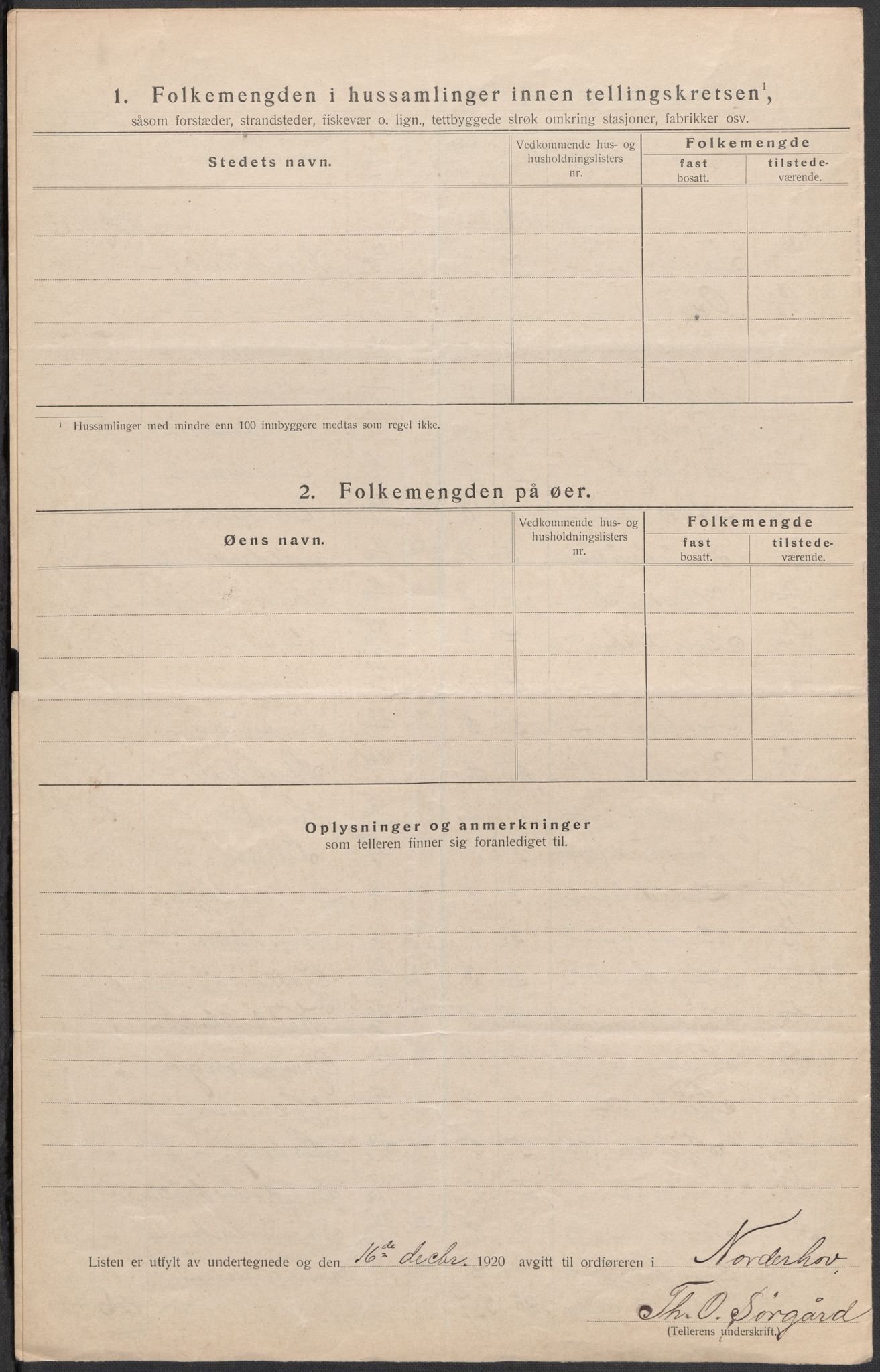 SAKO, 1920 census for Norderhov, 1920, p. 8