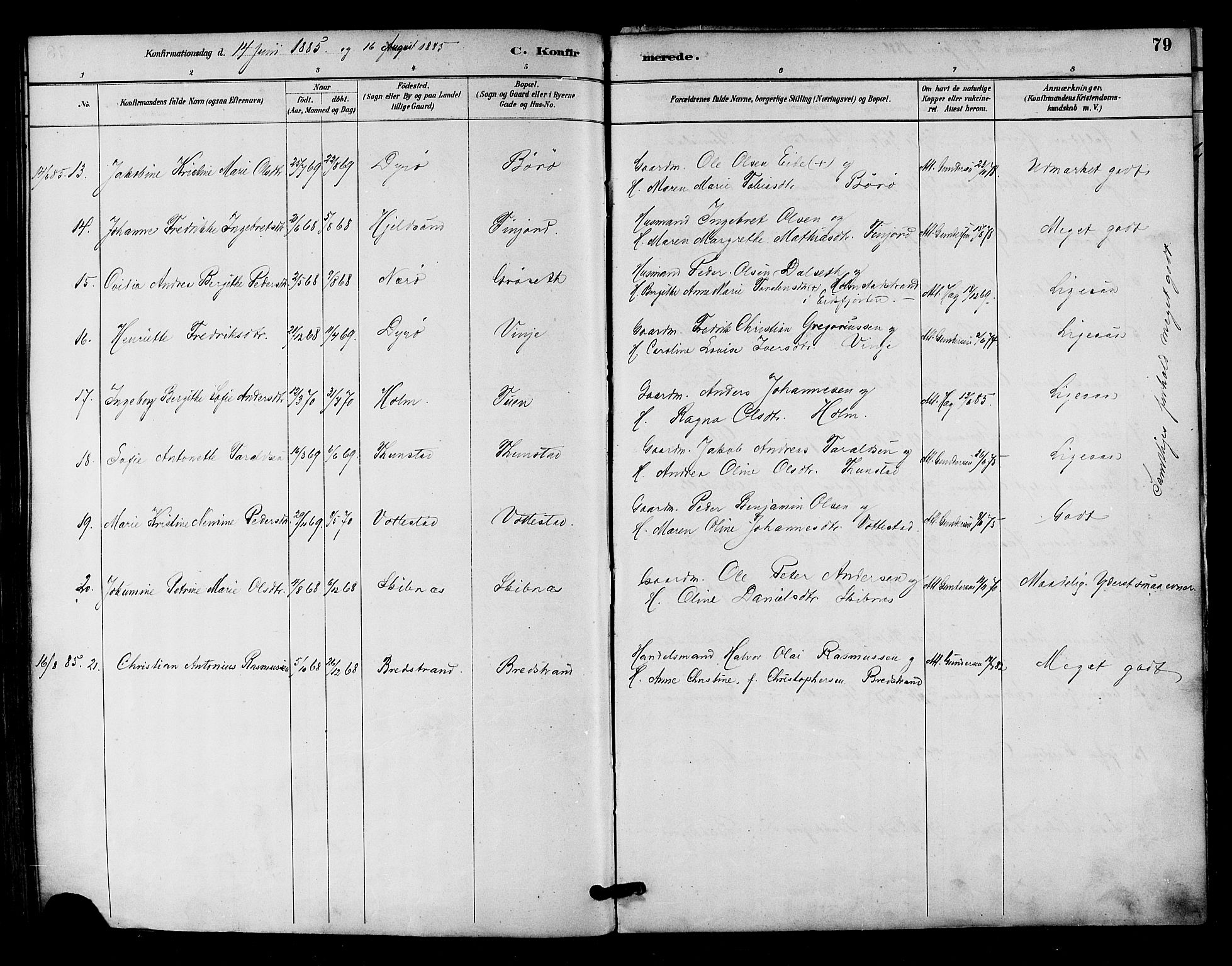 Ministerialprotokoller, klokkerbøker og fødselsregistre - Nordland, AV/SAT-A-1459/893/L1337: Parish register (official) no. 893A09, 1885-1893, p. 79