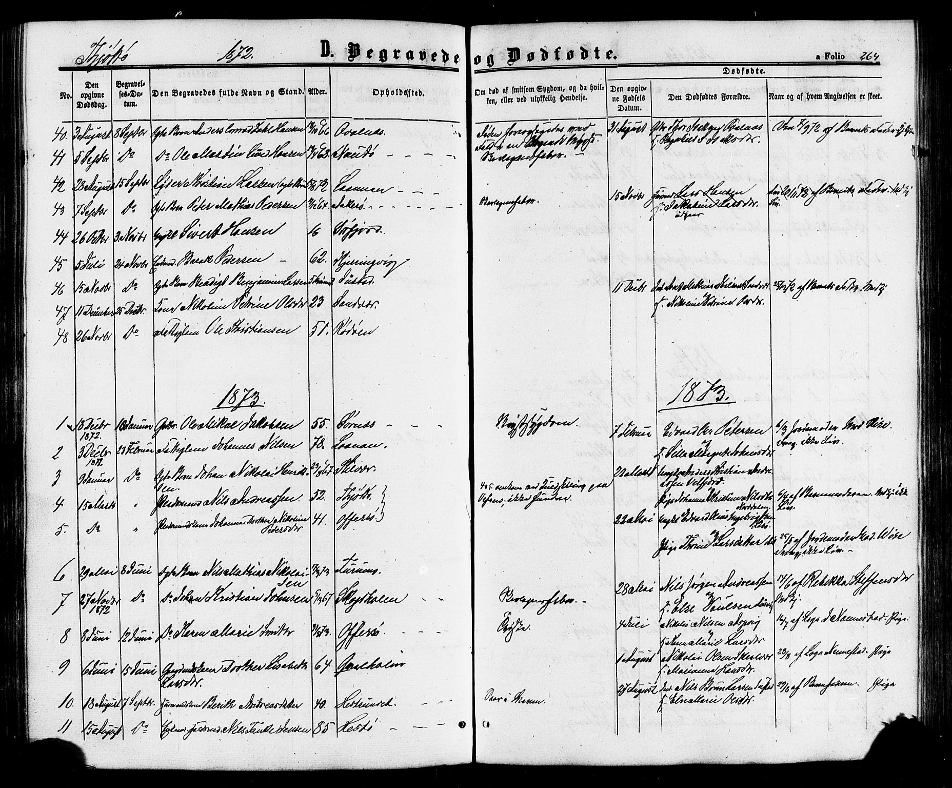 Ministerialprotokoller, klokkerbøker og fødselsregistre - Nordland, AV/SAT-A-1459/817/L0262: Parish register (official) no. 817A03/ 1, 1862-1877, p. 264