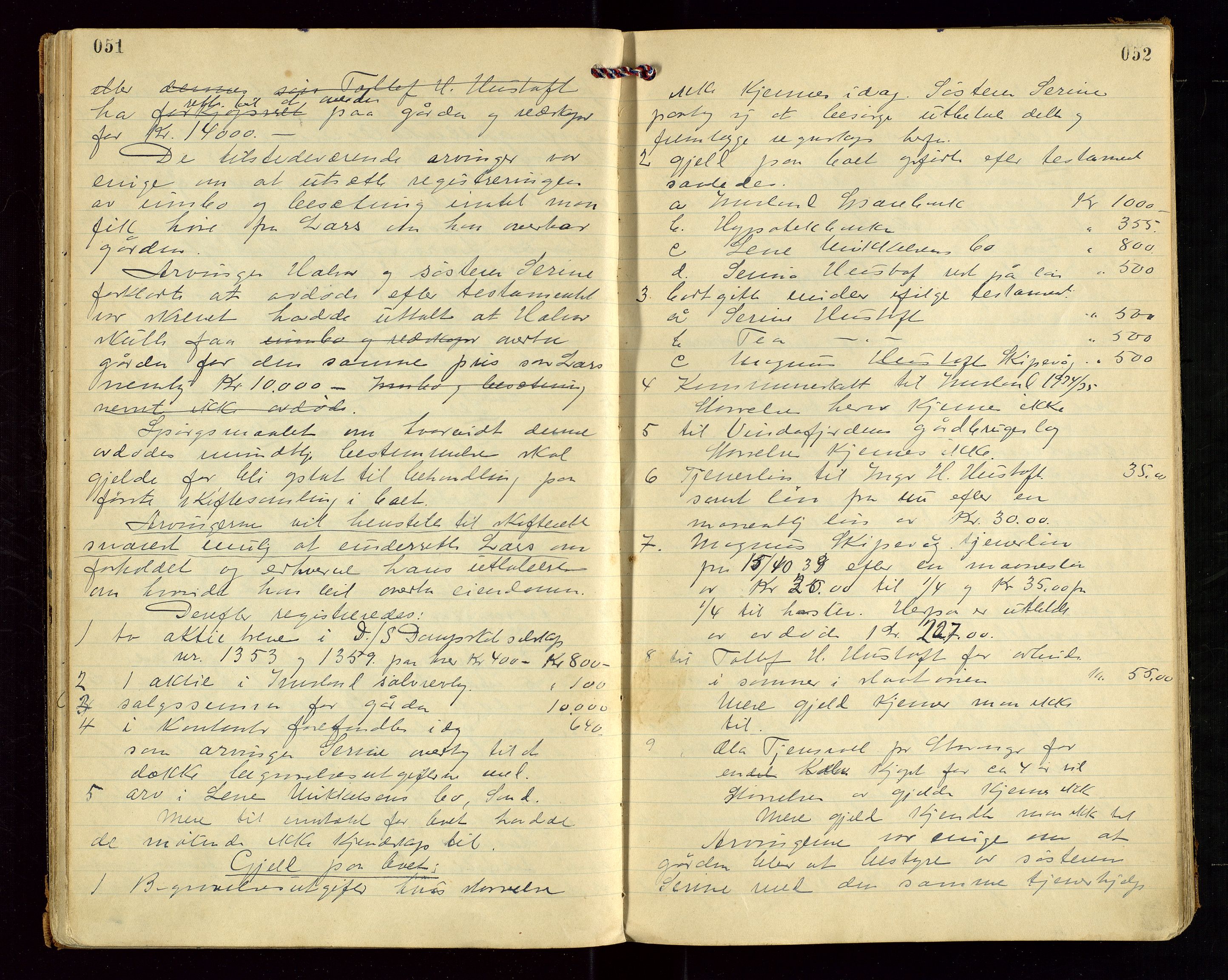 Vikedal lensmannskontor, AV/SAST-A-100179/Gg/L0003: Dødsfallprotokoll, 1933-1943, p. 51-52