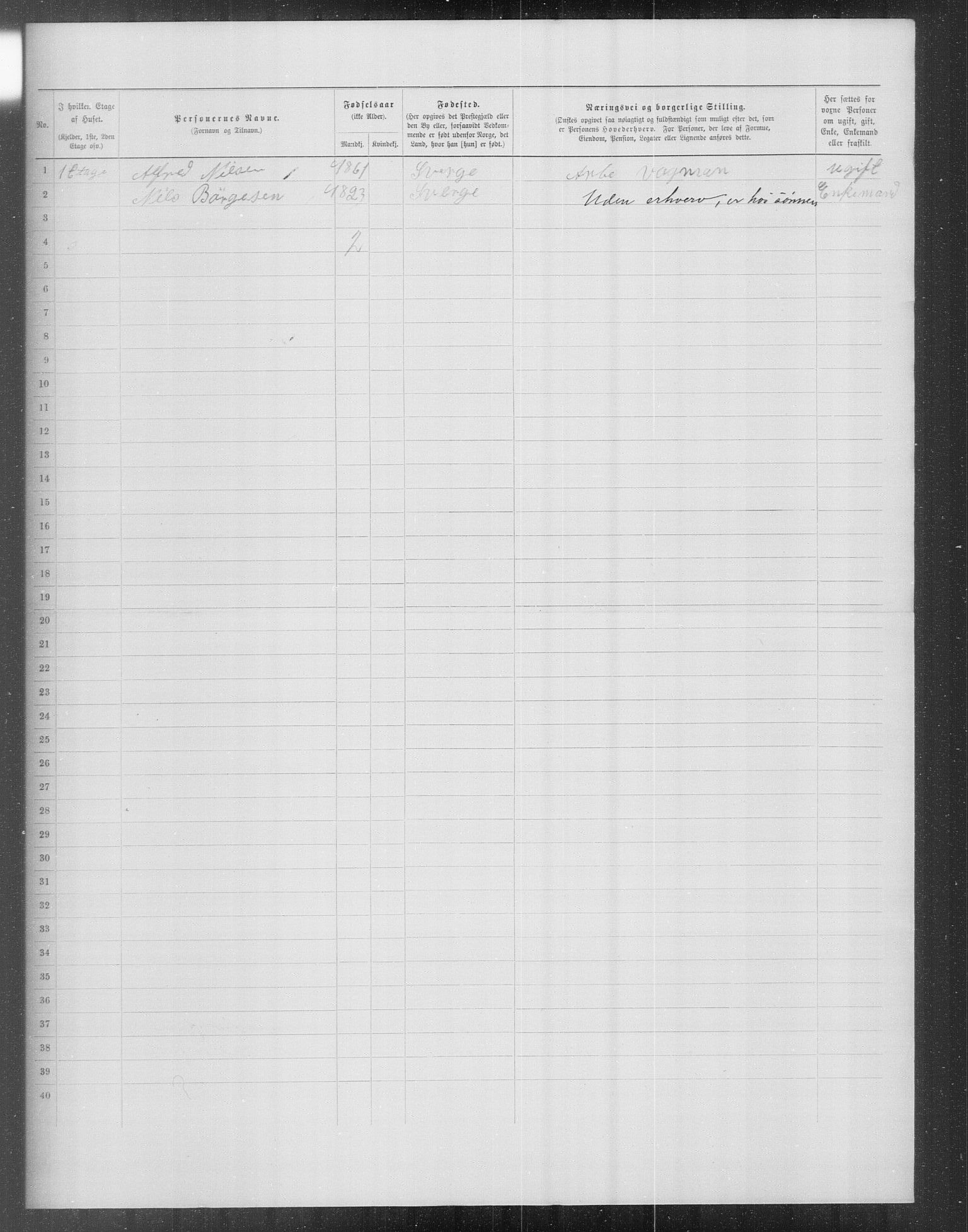 OBA, Municipal Census 1899 for Kristiania, 1899, p. 13804