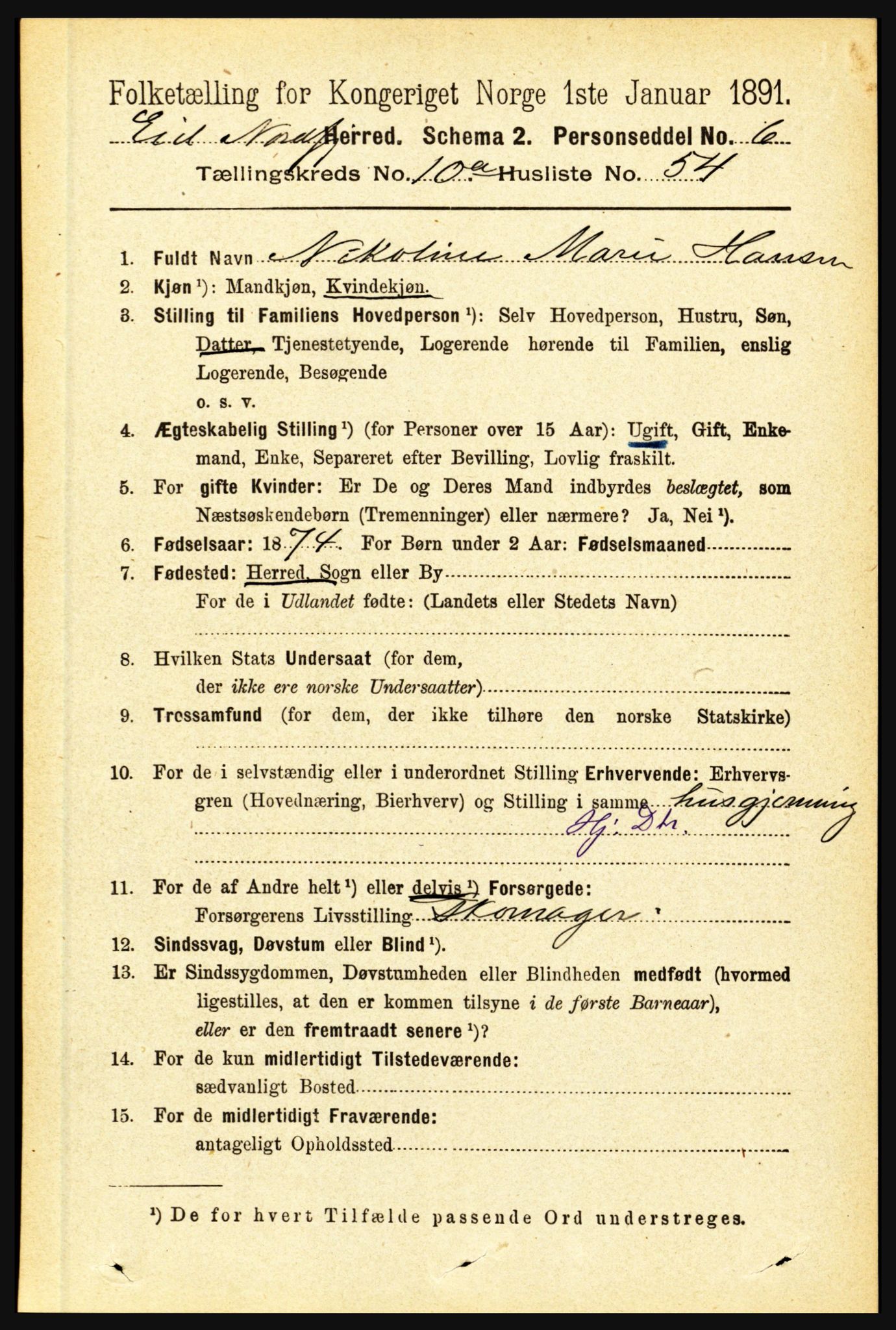 RA, 1891 census for 1443 Eid, 1891, p. 3102