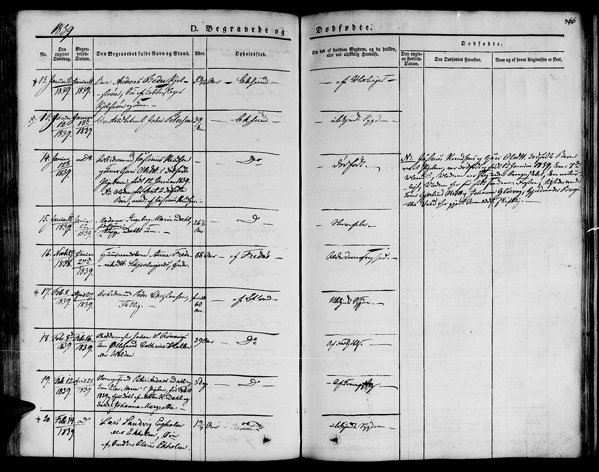 Ministerialprotokoller, klokkerbøker og fødselsregistre - Møre og Romsdal, SAT/A-1454/572/L0843: Parish register (official) no. 572A06, 1832-1842, p. 366