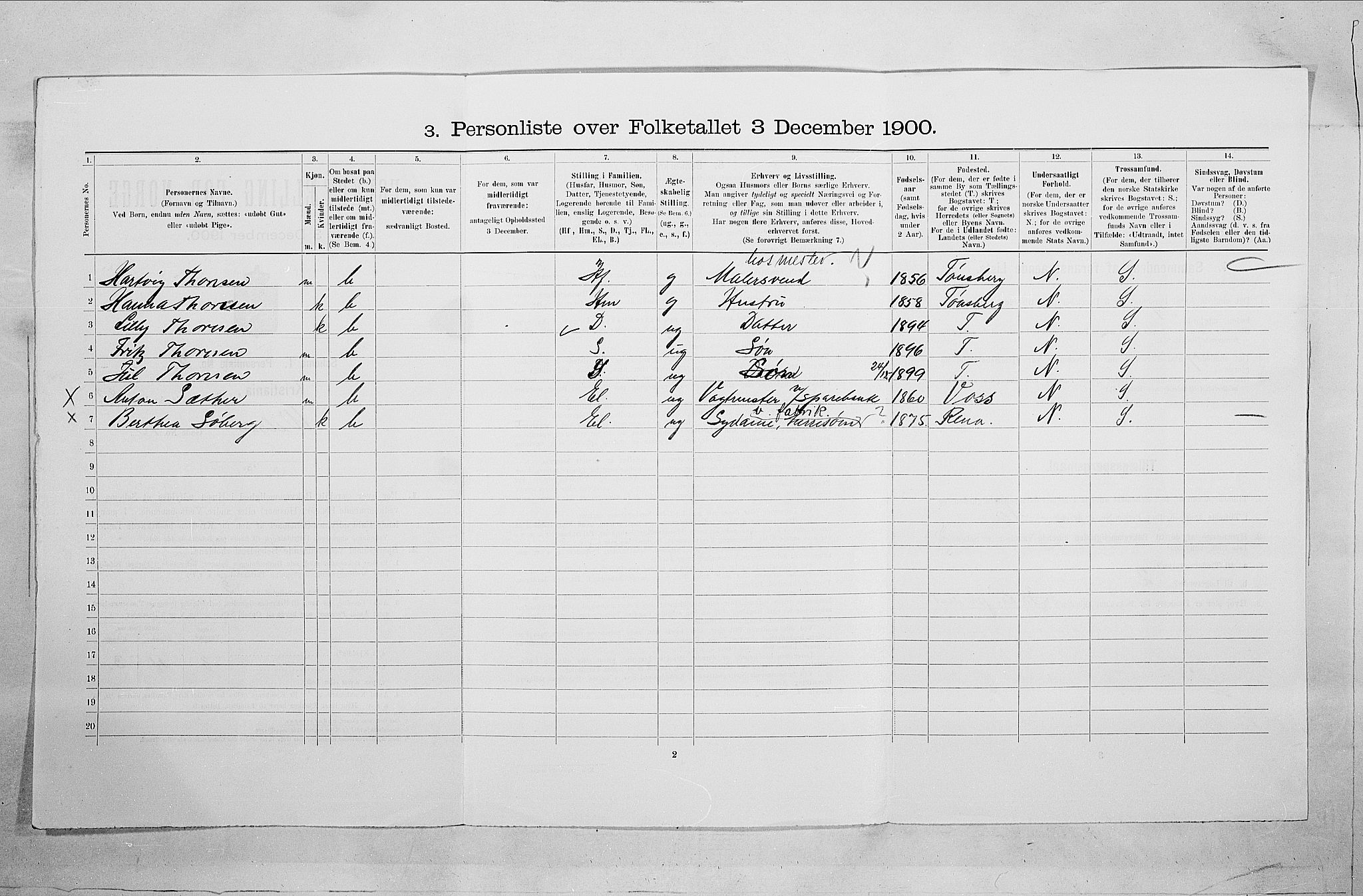 SAO, 1900 census for Kristiania, 1900, p. 113180