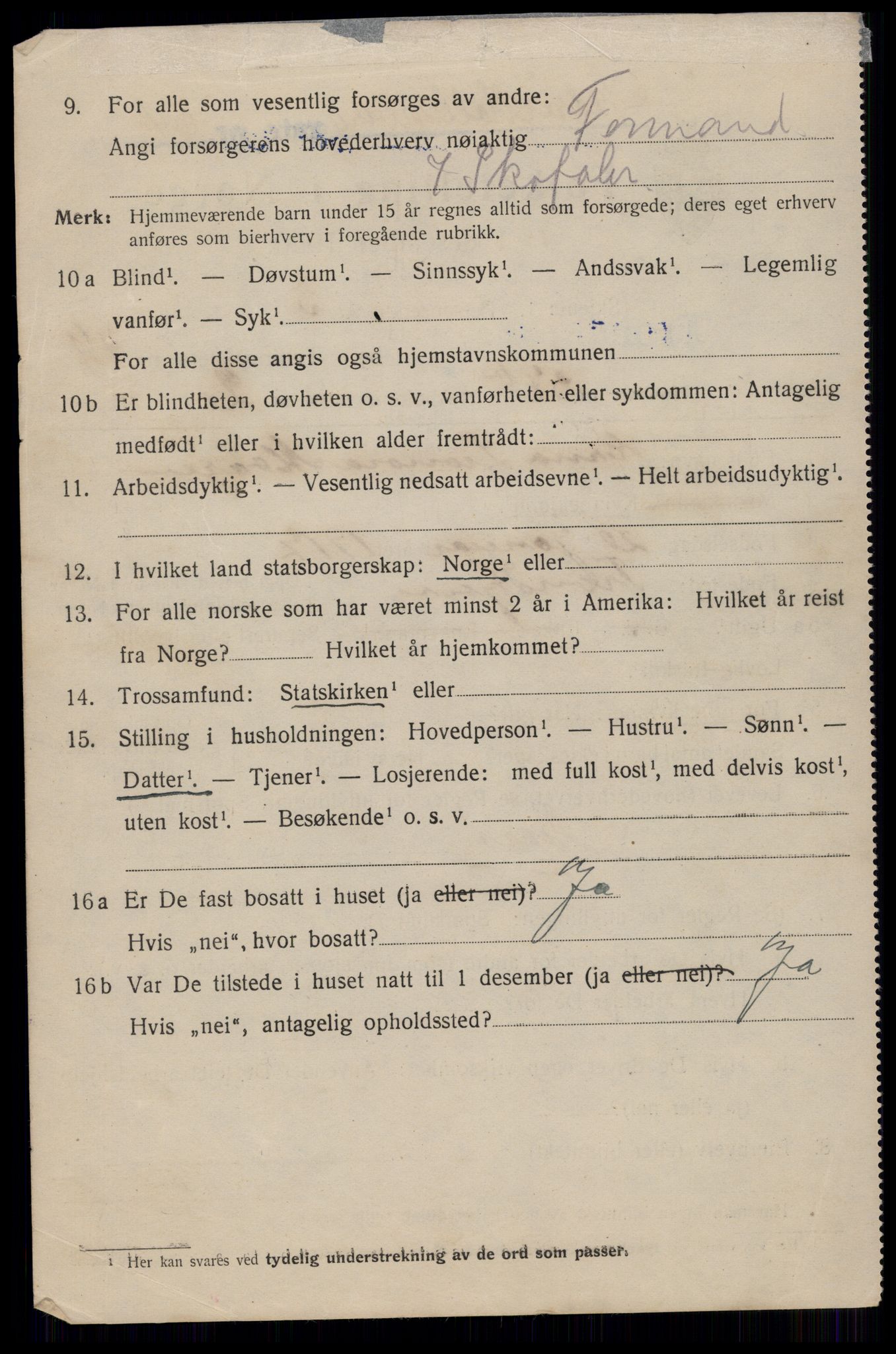 SAT, 1920 census for Trondheim, 1920, p. 103711