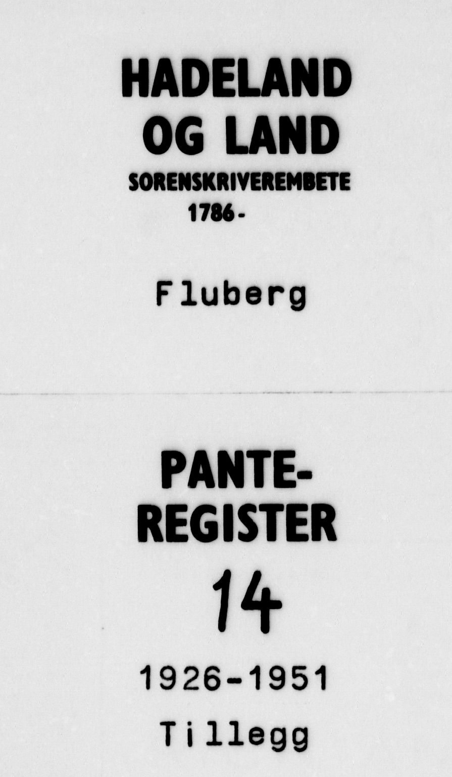 Hadeland og Land tingrett, AV/SAH-TING-010/H/Ha/Hac/L0014: Mortgage register no. 3.14, 1926-1951