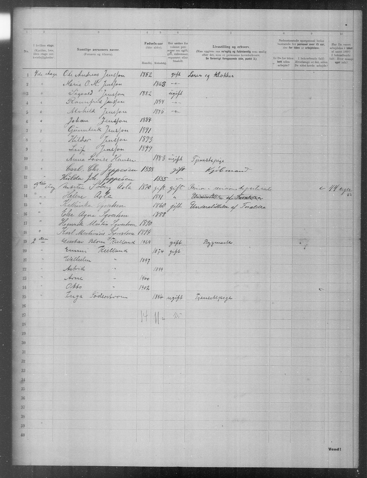 OBA, Municipal Census 1903 for Kristiania, 1903, p. 22227